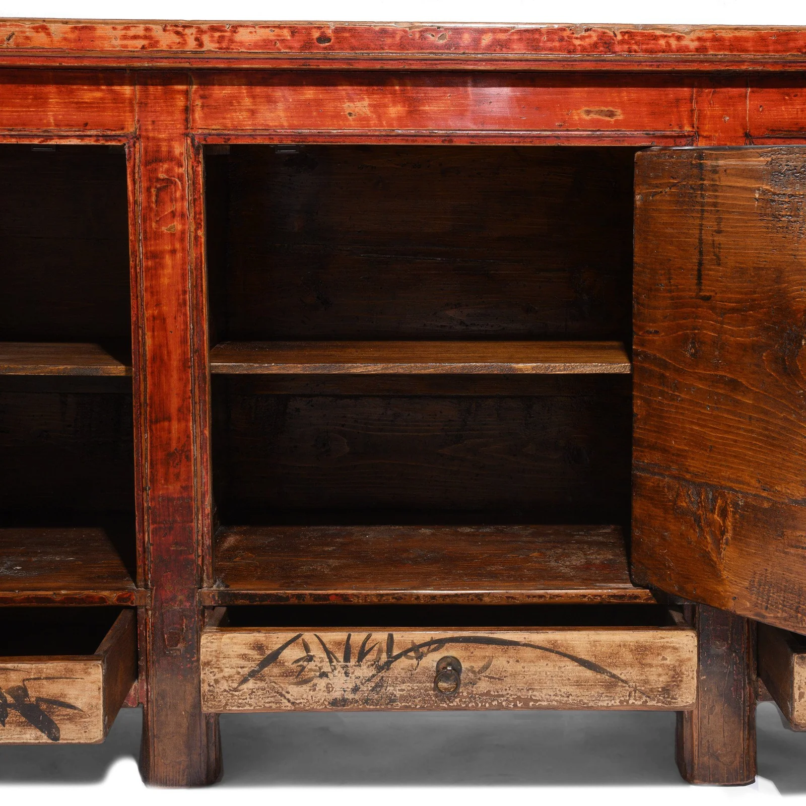 Painted Sideboard From Qinghai Province - 19thC - Image 11