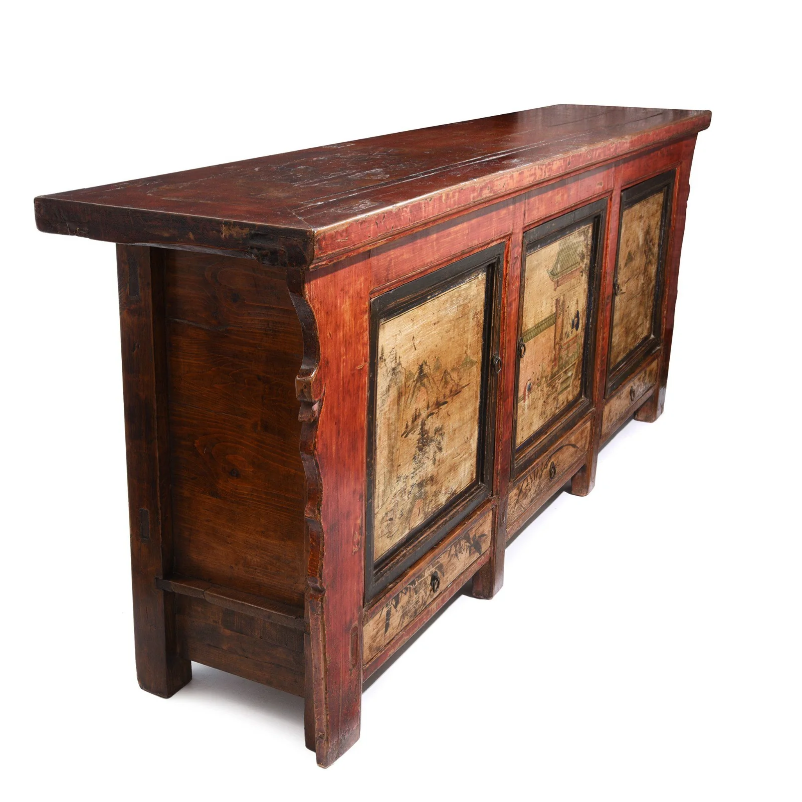 Painted Sideboard From Qinghai Province - 19thC - Image 3