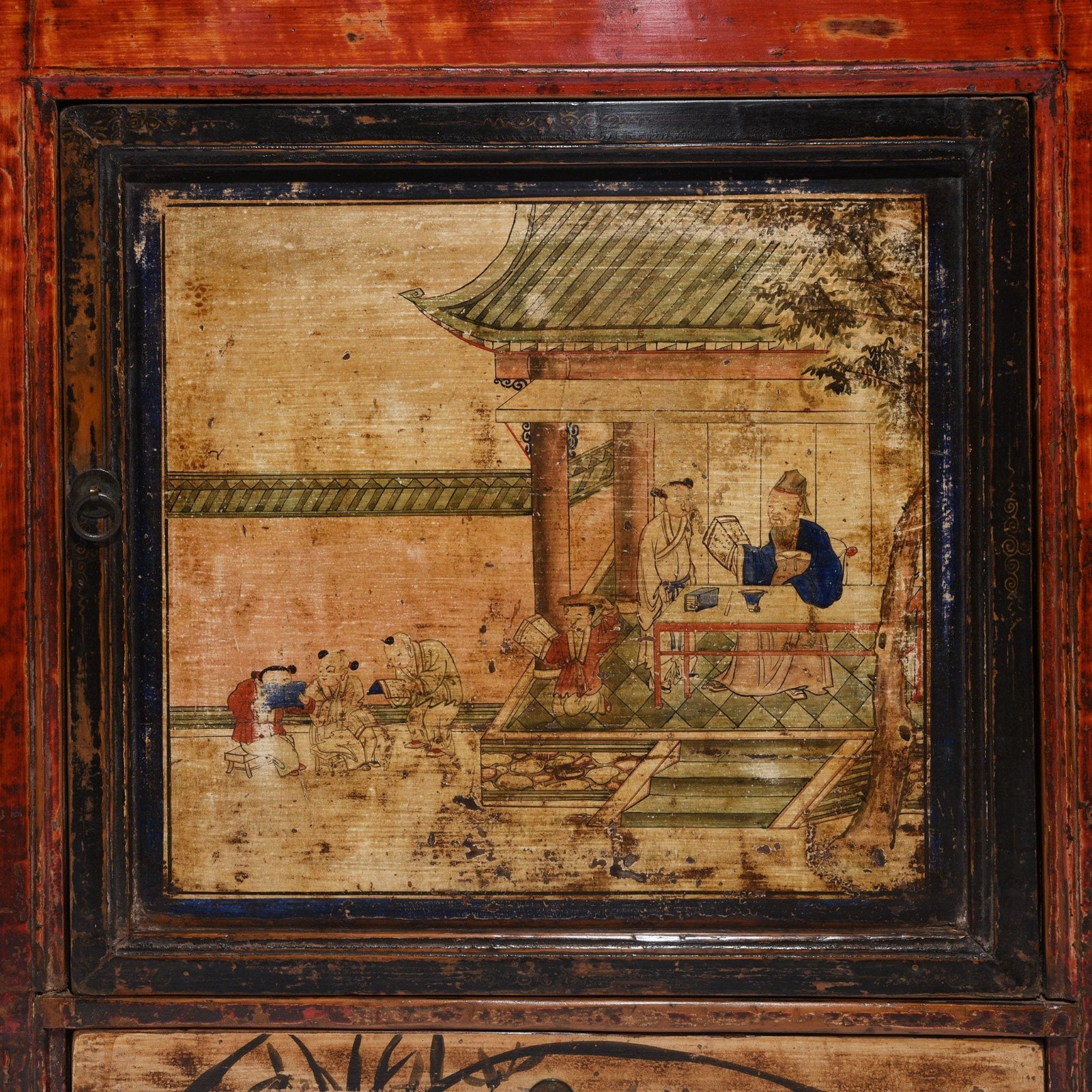 Painted Sideboard From Qinghai Province - 19thC - Image 9