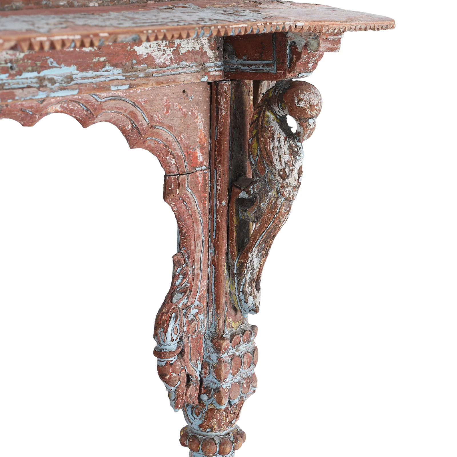 Painted Indian House Shrine From Gujarat - 19th Century - Image 6