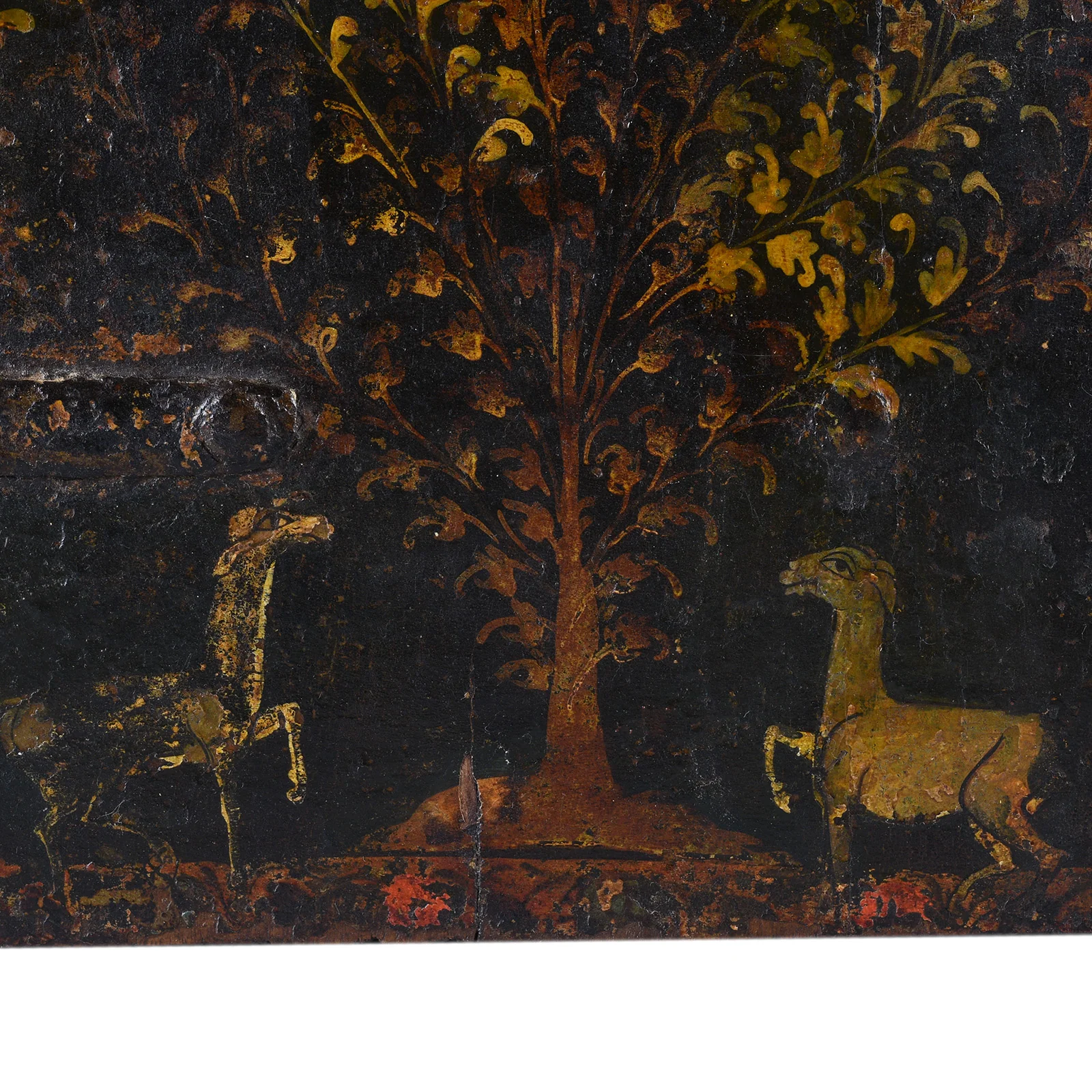 Painted Marwar Window Shutters From Jodhpur - Late 18th Century - Image 6