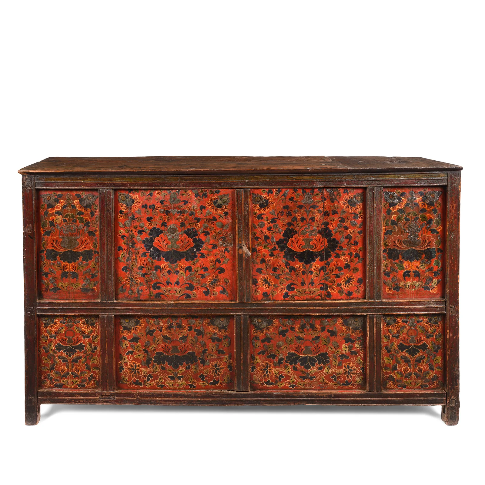 Painted Altar Cabinet from Tibet - 19th Century - Image 2