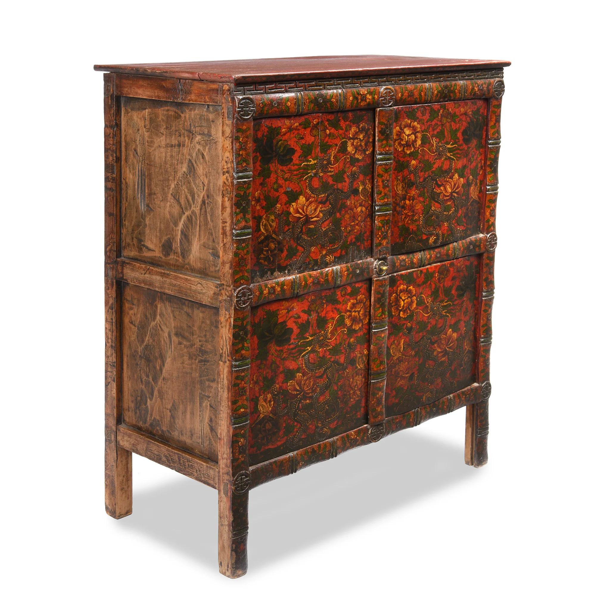 Painted Tibetan Altar Cabinet - 19thC - Image 3