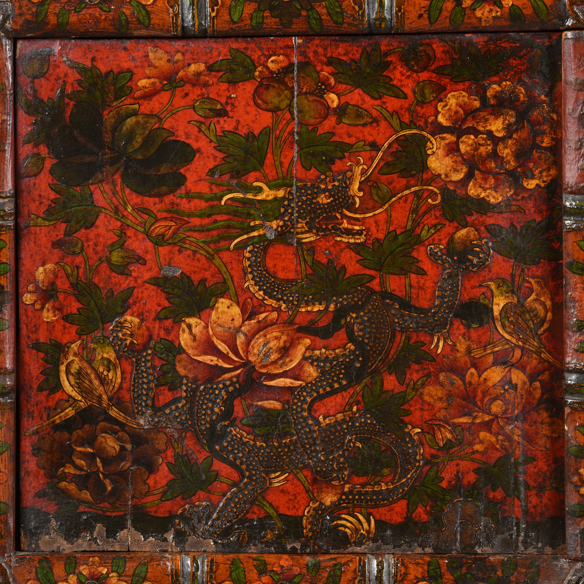 Painted Tibetan Altar Cabinet - 19thC - Image 4