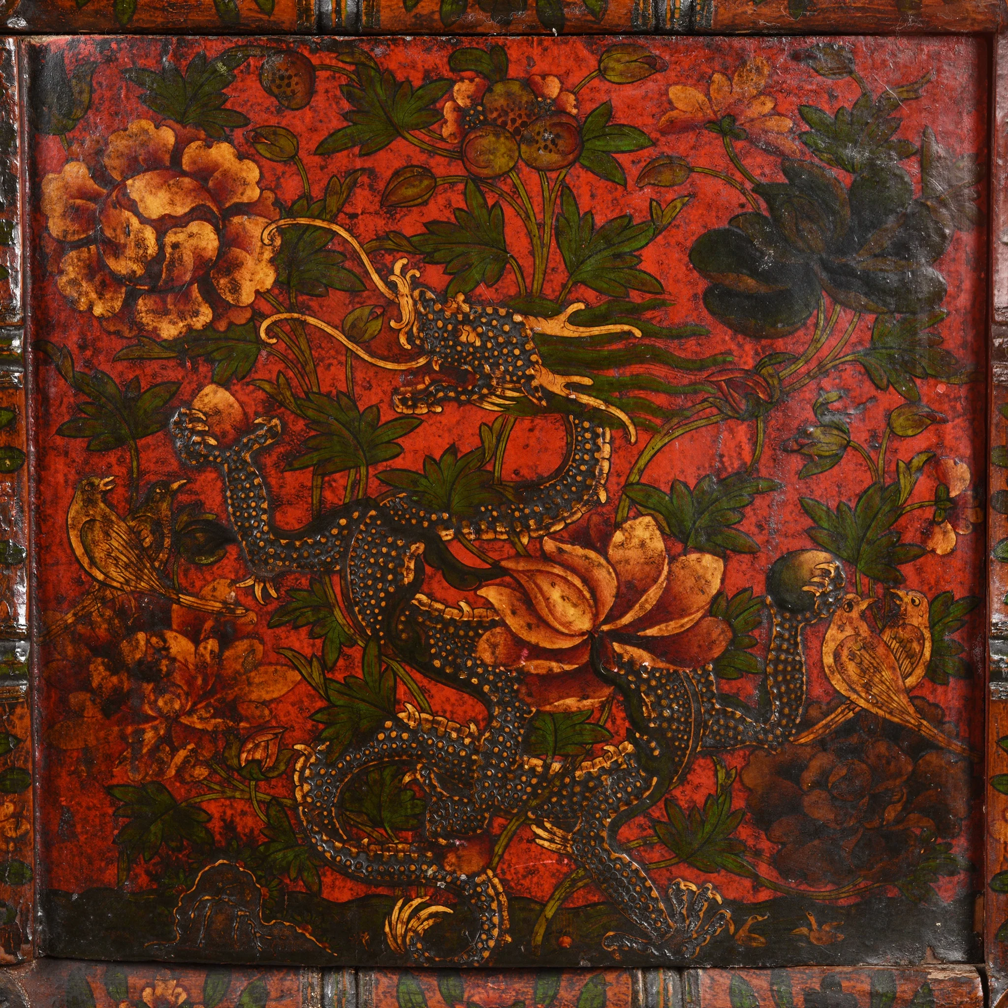 Painted Tibetan Altar Cabinet - 19thC - Image 5