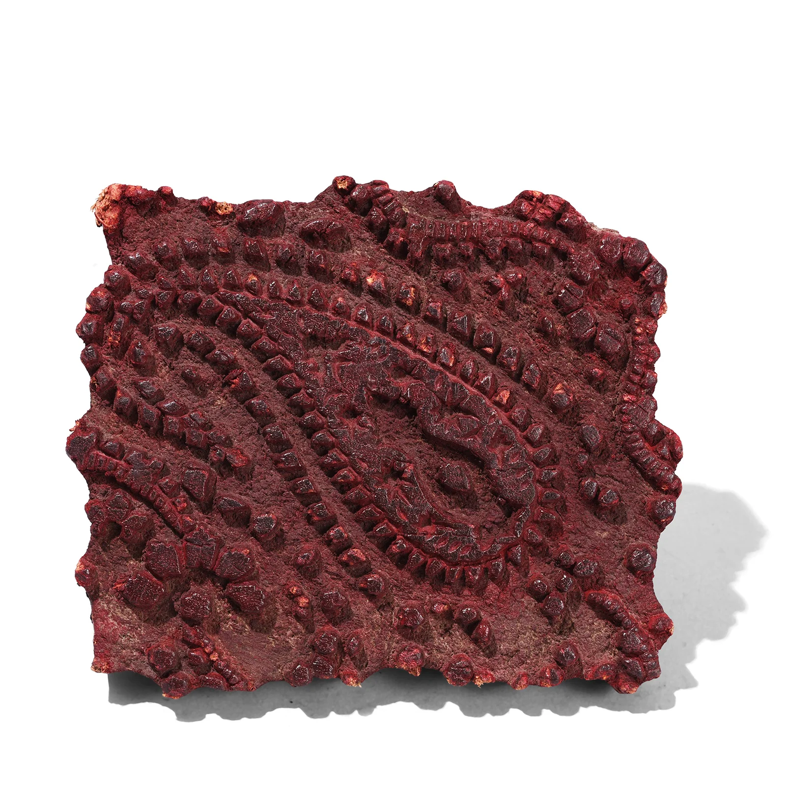 Old Paisley Textile Printing Block From Jaipur - Ca 1930