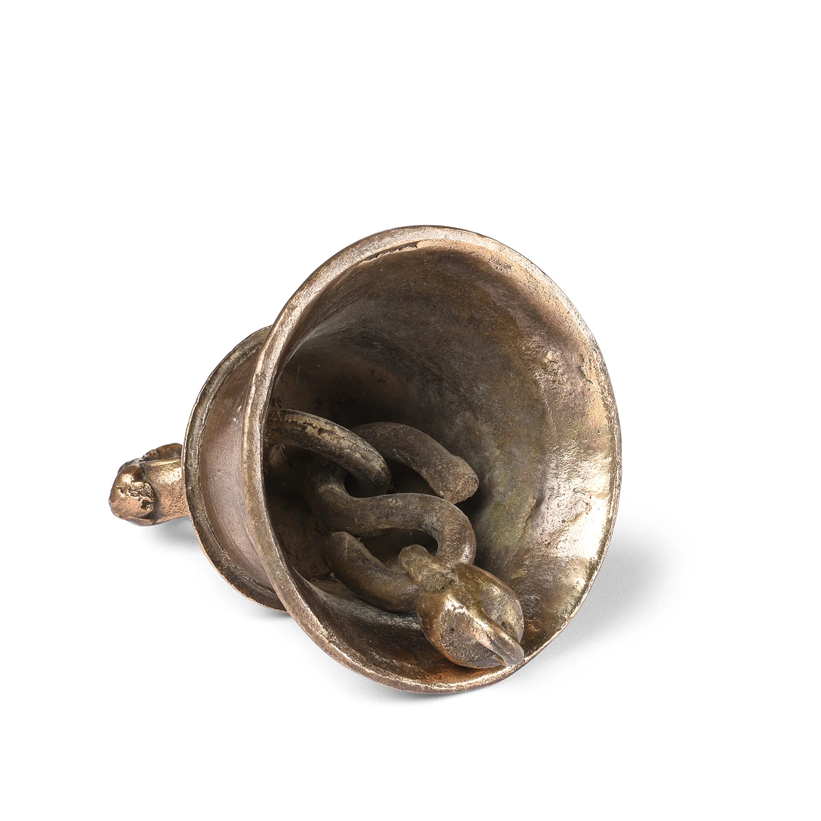 Old Brass Puja Bell From Lucknow - Ca 1920 - Image 2