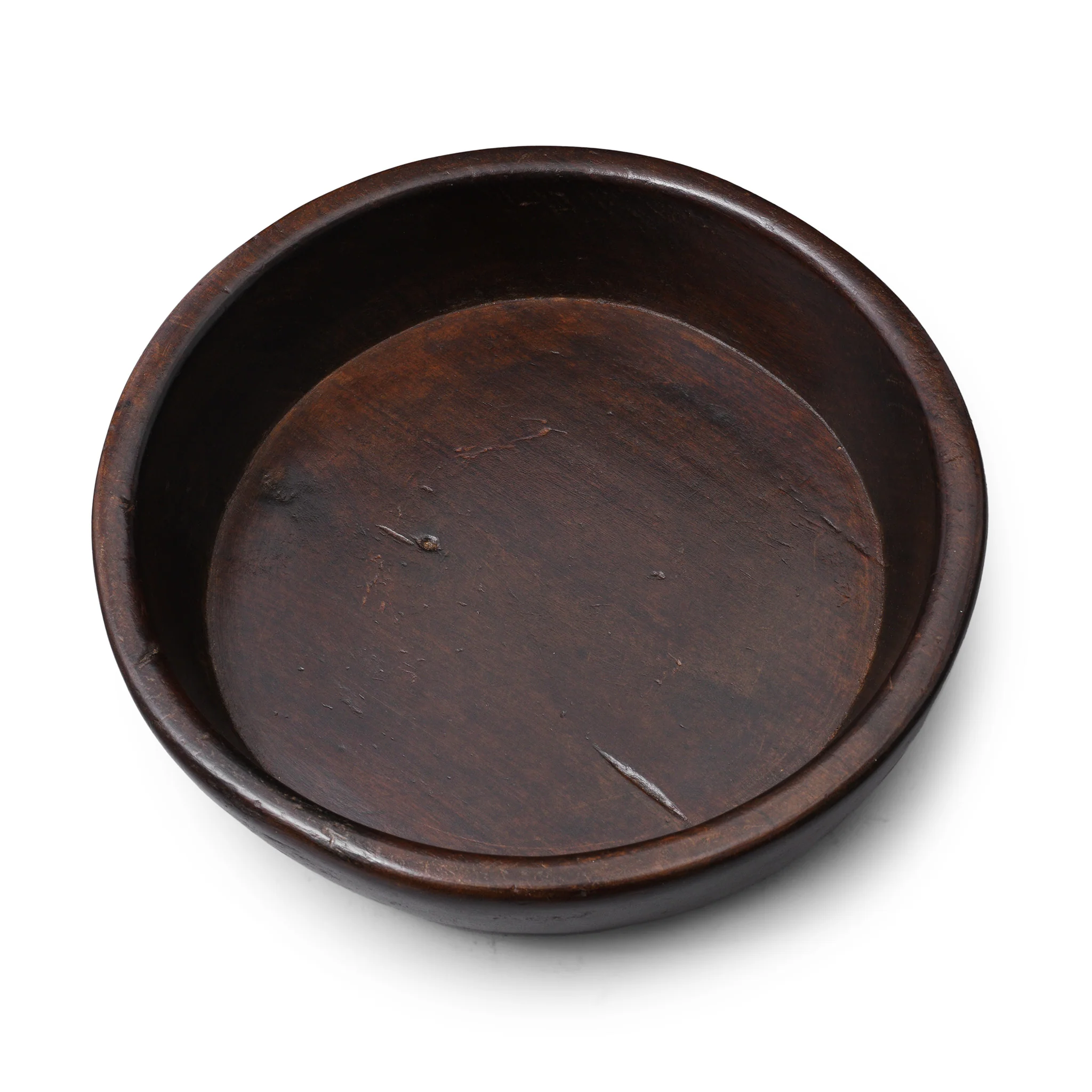 Carved Teak Parath Bowl From Rajasthan - Ca 1920 - Image 2