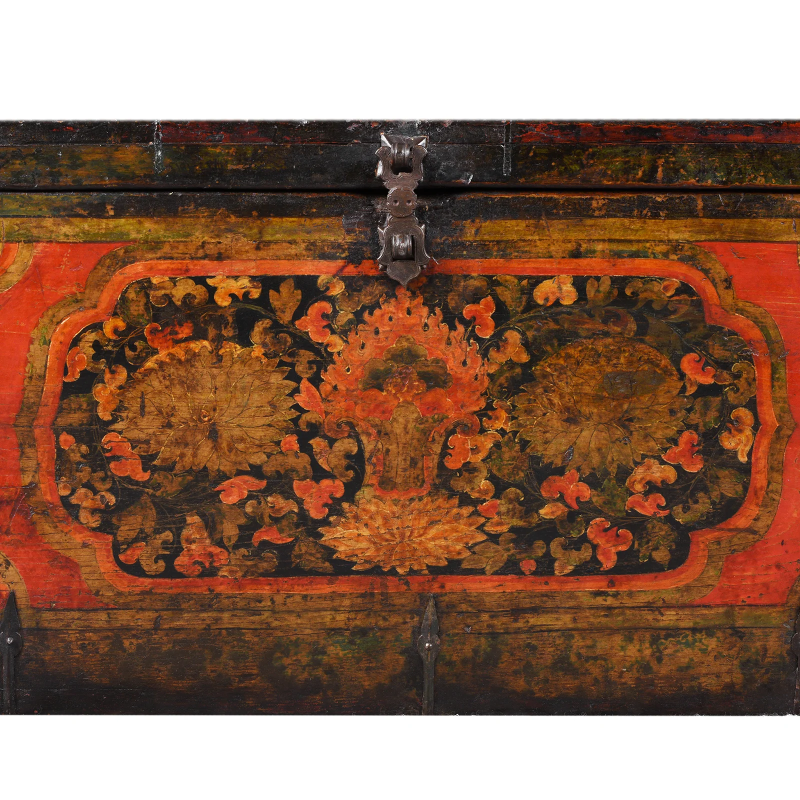 Small Painted Tibetan Storage Chest - 18th Century - Image 2