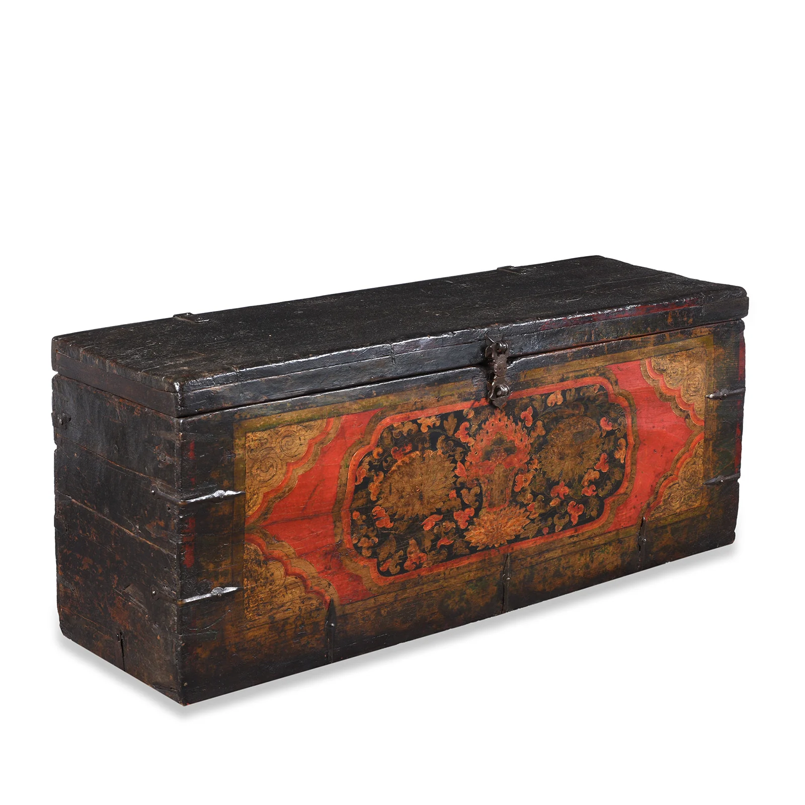 Small Painted Tibetan Storage Chest - 18th Century - Image 6