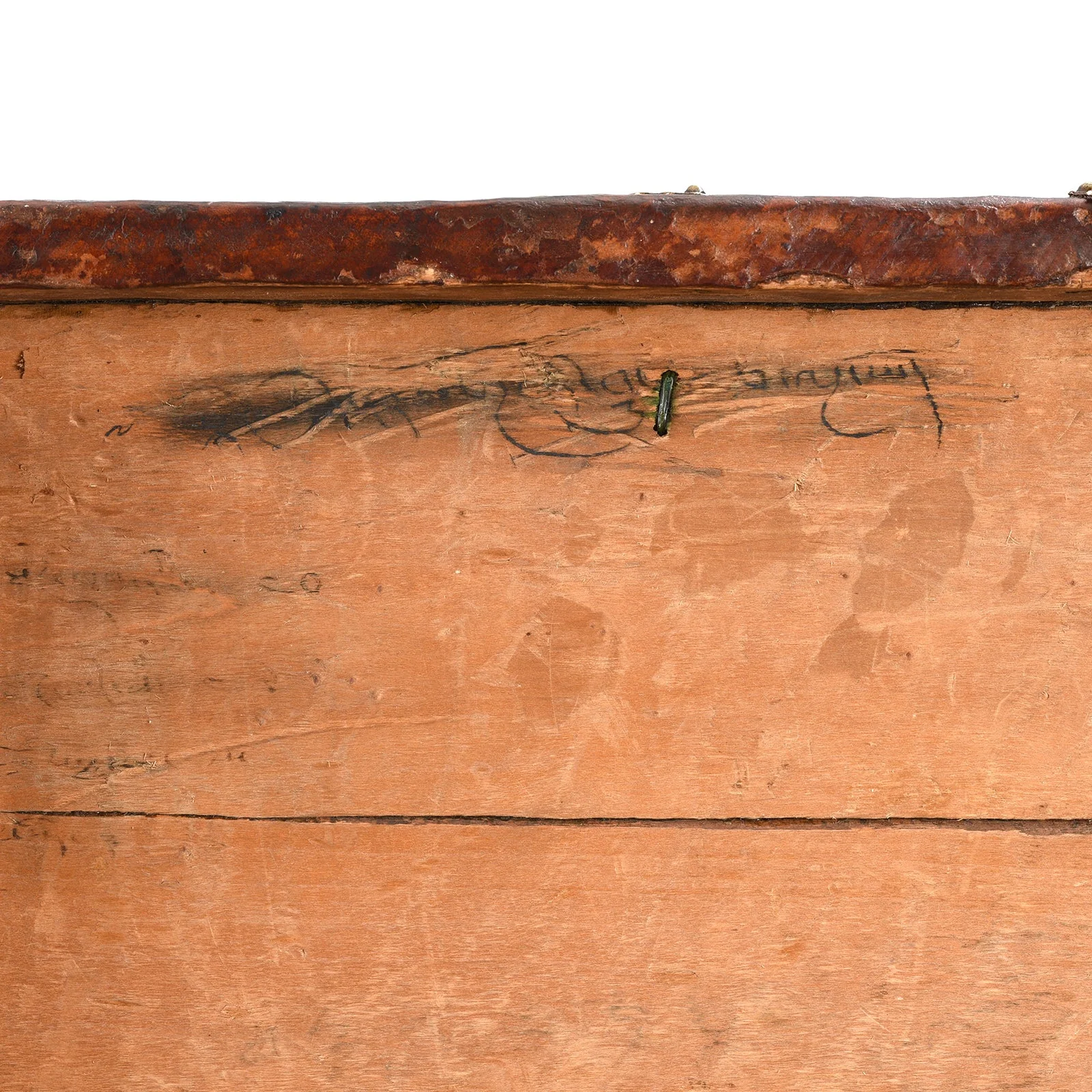Tibetan Brass Bound Leather Trunk - 19th Century - Image 7