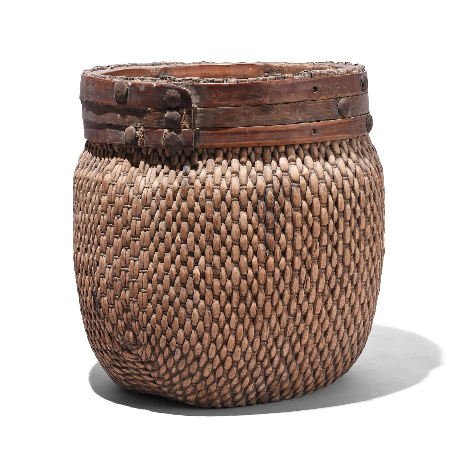 Woven Willow Basket - 1920 - Image 2