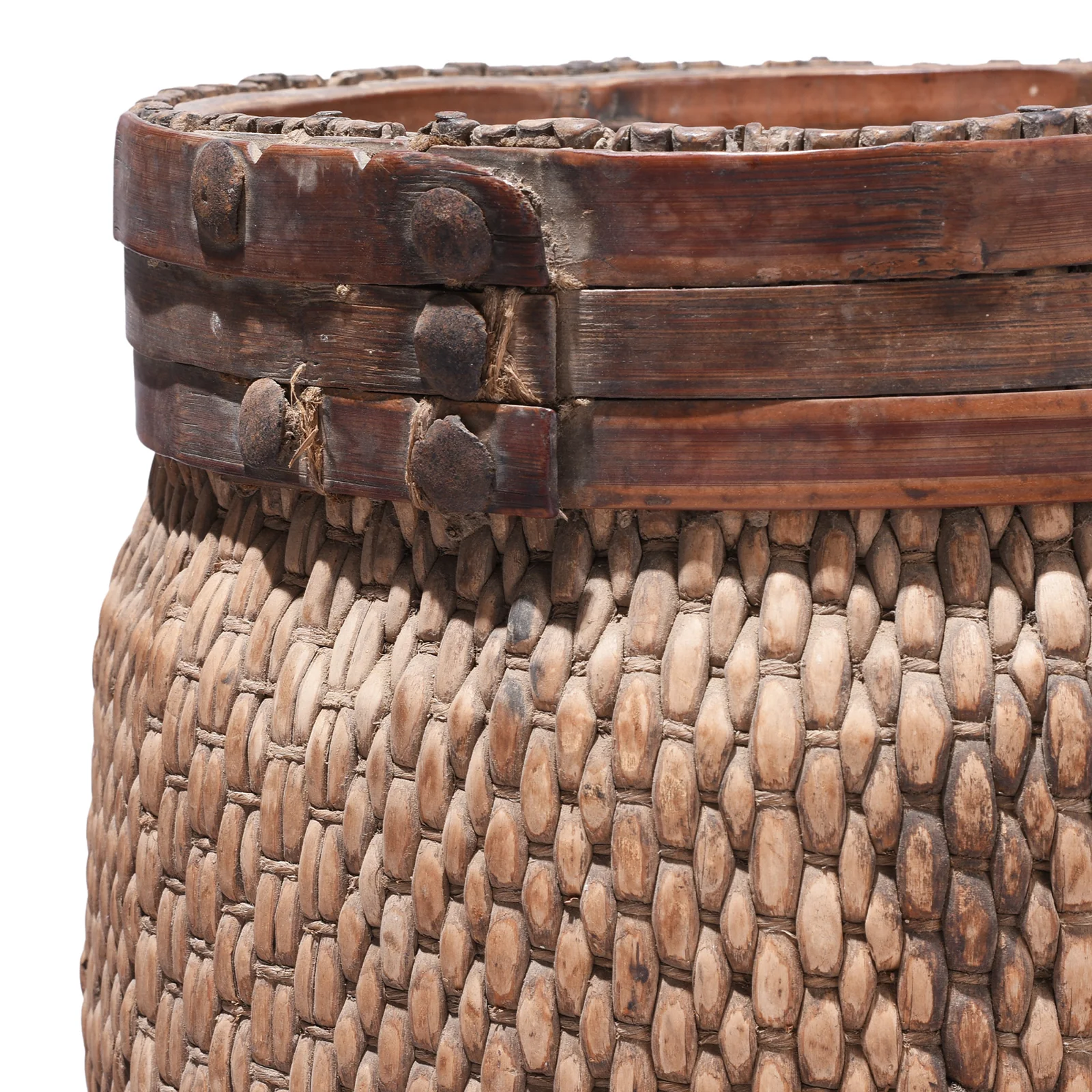 Woven Willow Basket - 1920 - Image 3