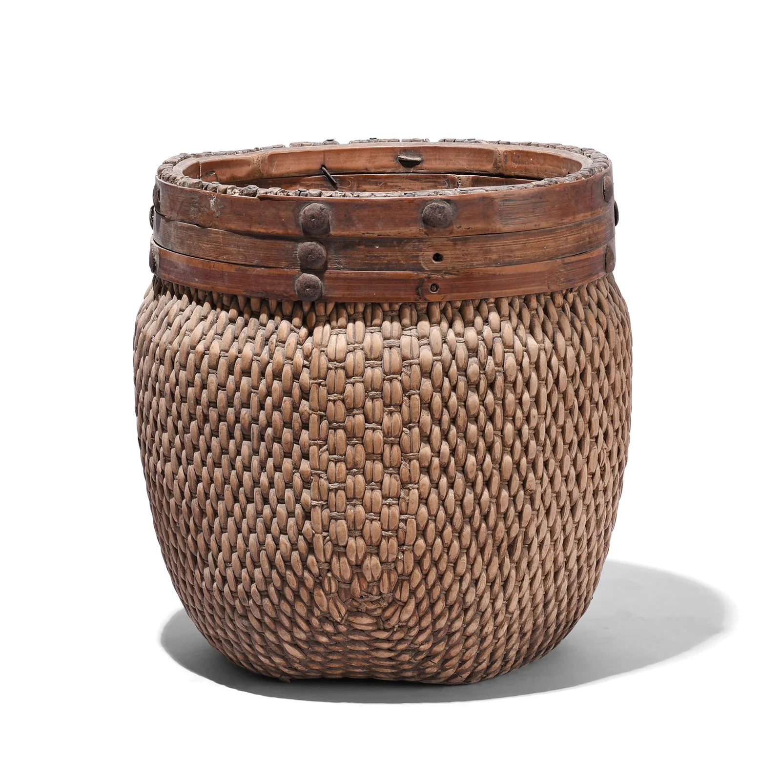 Woven Willow Basket - 1920 - Image 4