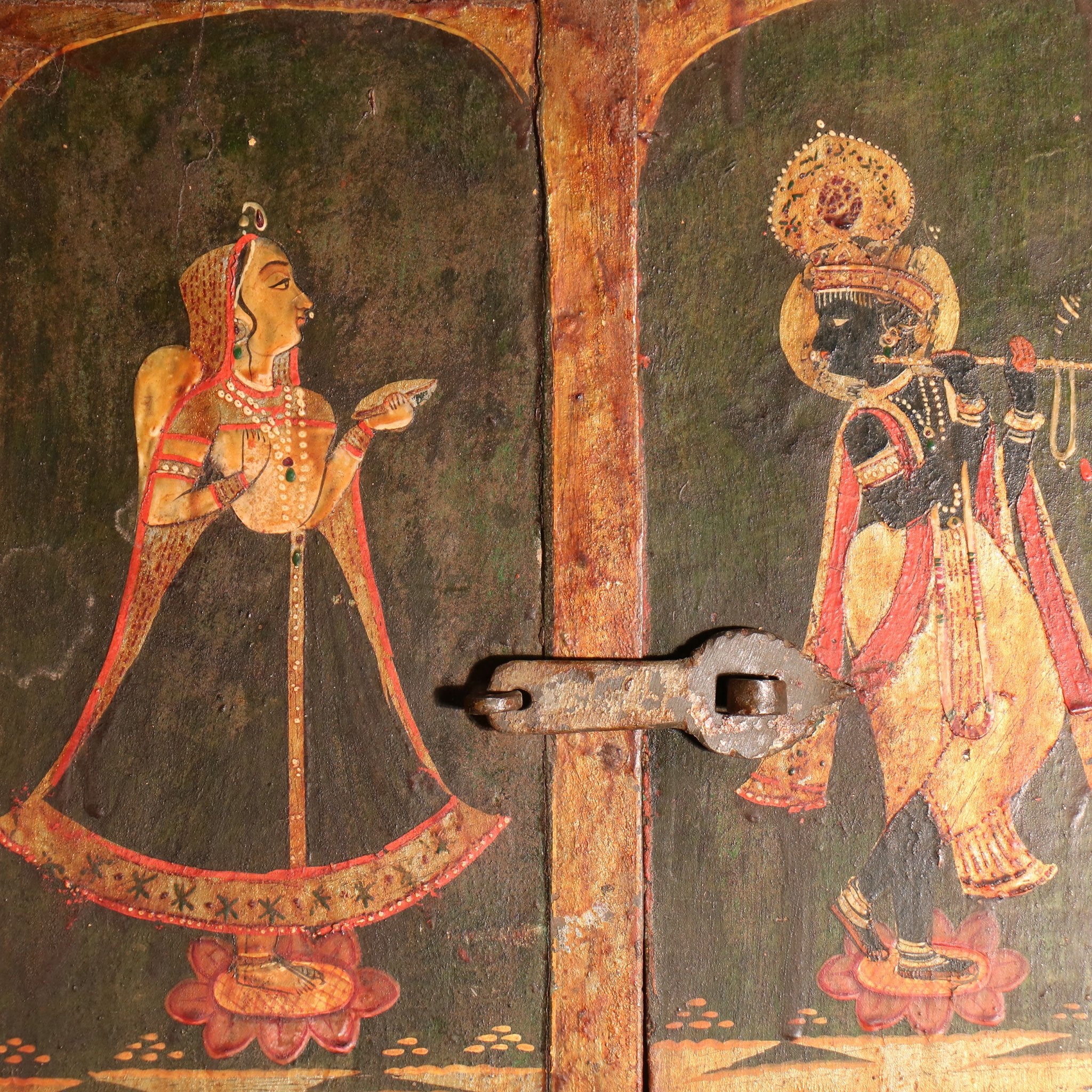 Painted Window from Bikaner, Rajasthan - 19thC - Image 2