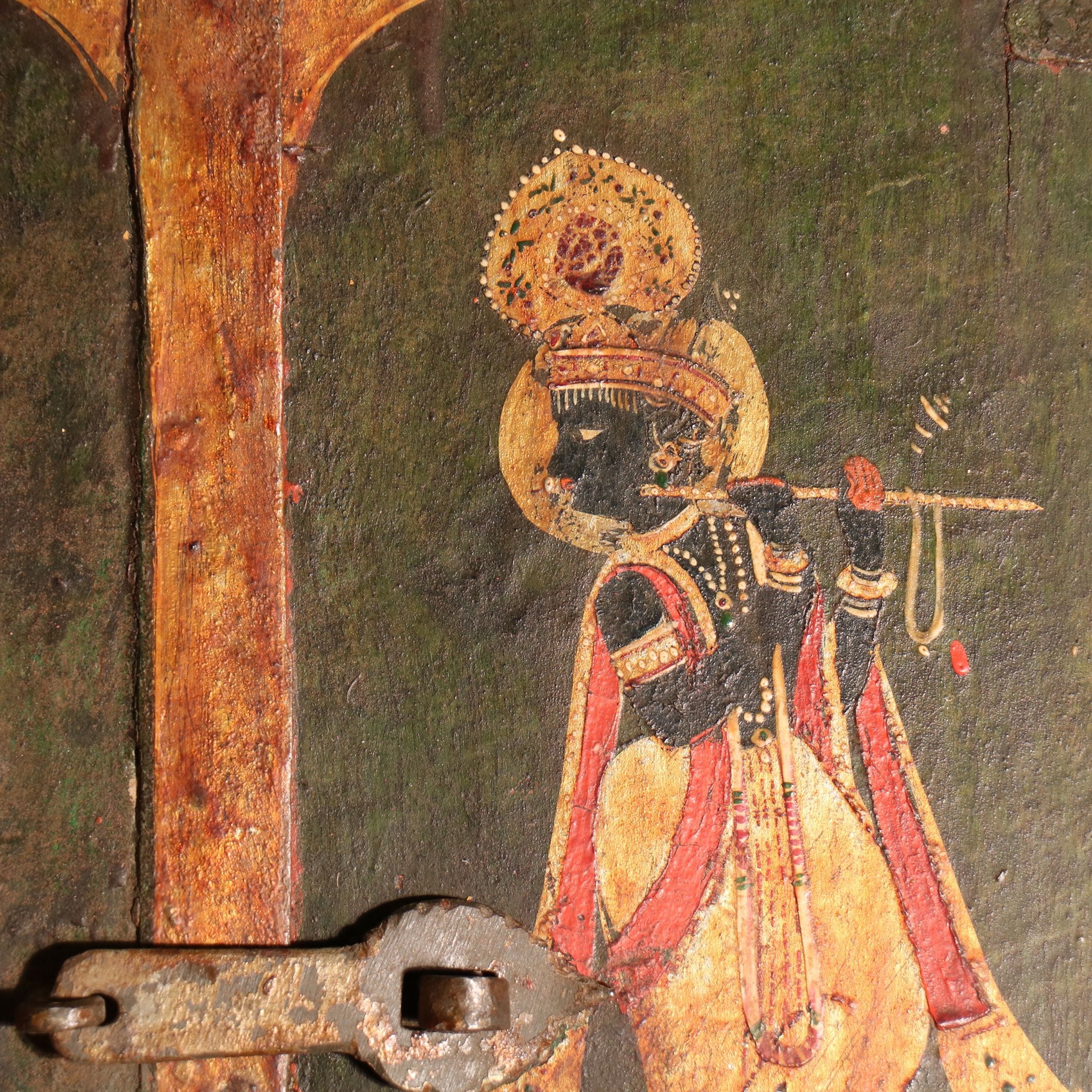 Painted Window from Bikaner, Rajasthan - 19thC - Image 4
