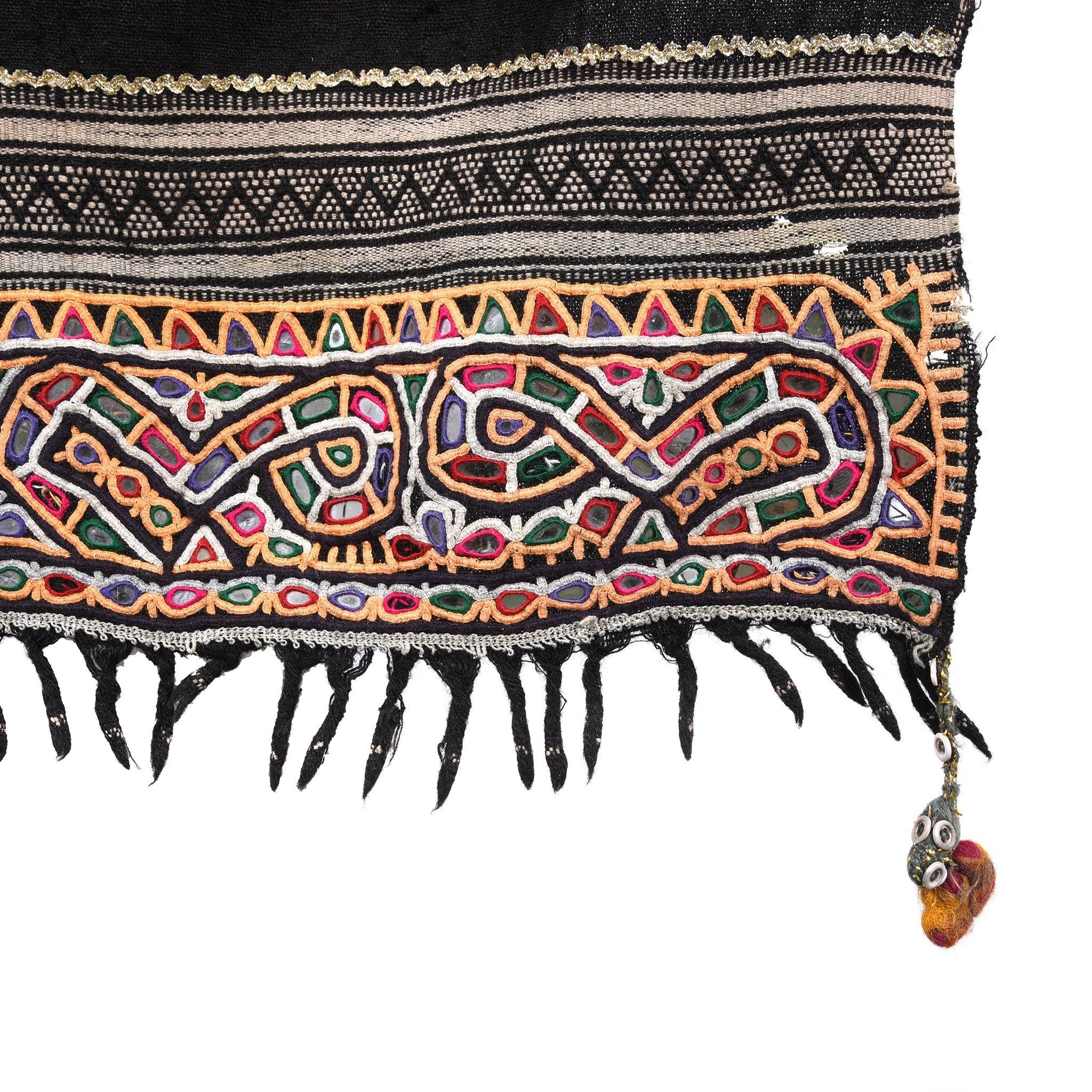 Indian Rabari Tribe Woolen Shawl - Ca 80 yrs old - Image 2