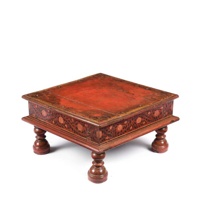 Bajot Low Prayer Table From Rajasthan - 19th Century - Image 2