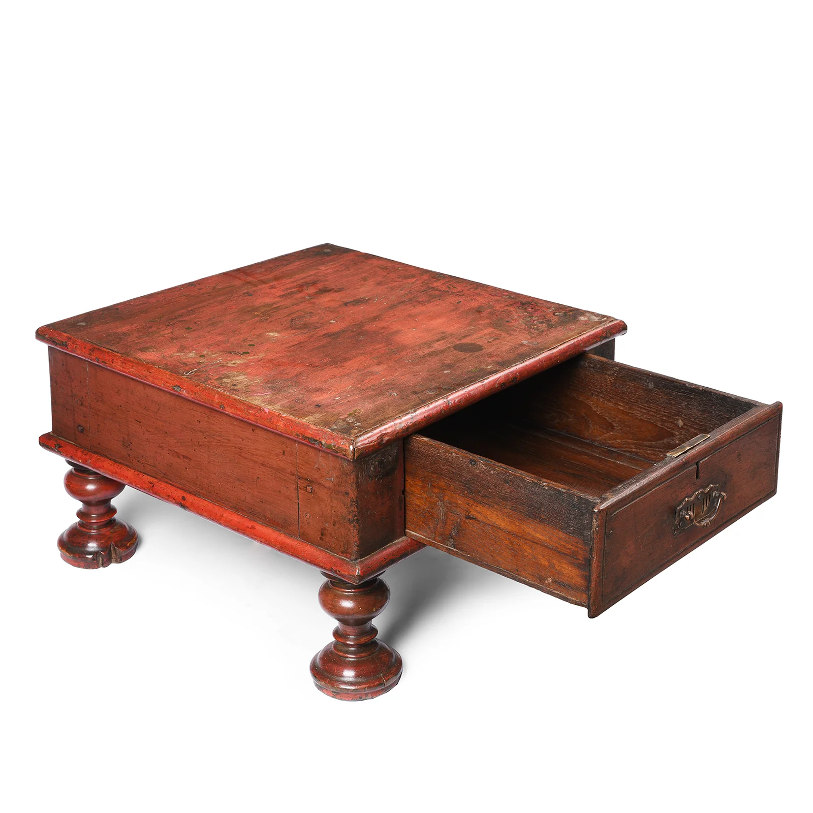 Bajot Low Teak Prayer Table From Gujarat - 19th Century - Image 2