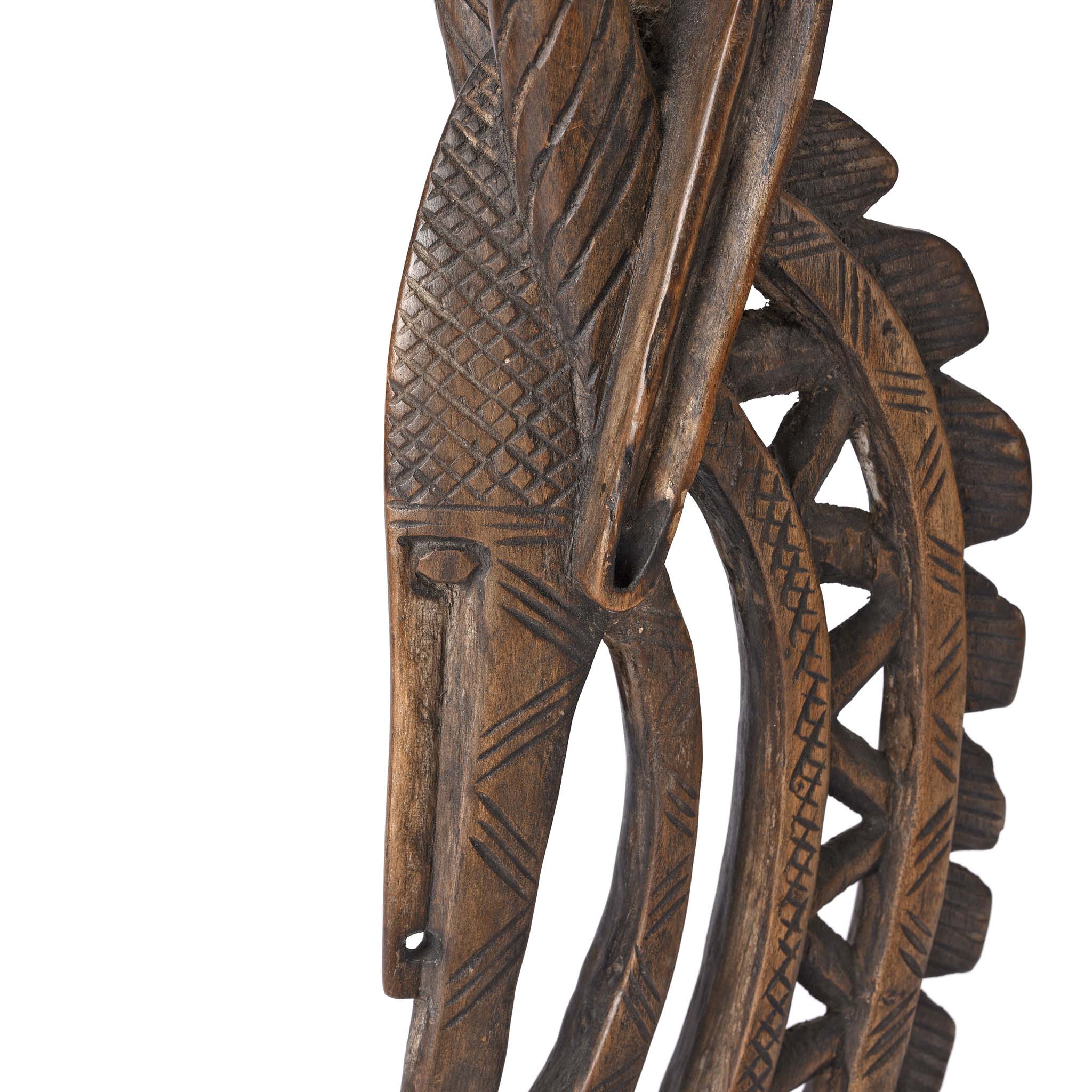 Bambara Ci Wara Antelope Headdress - Early 20thC - Image 6