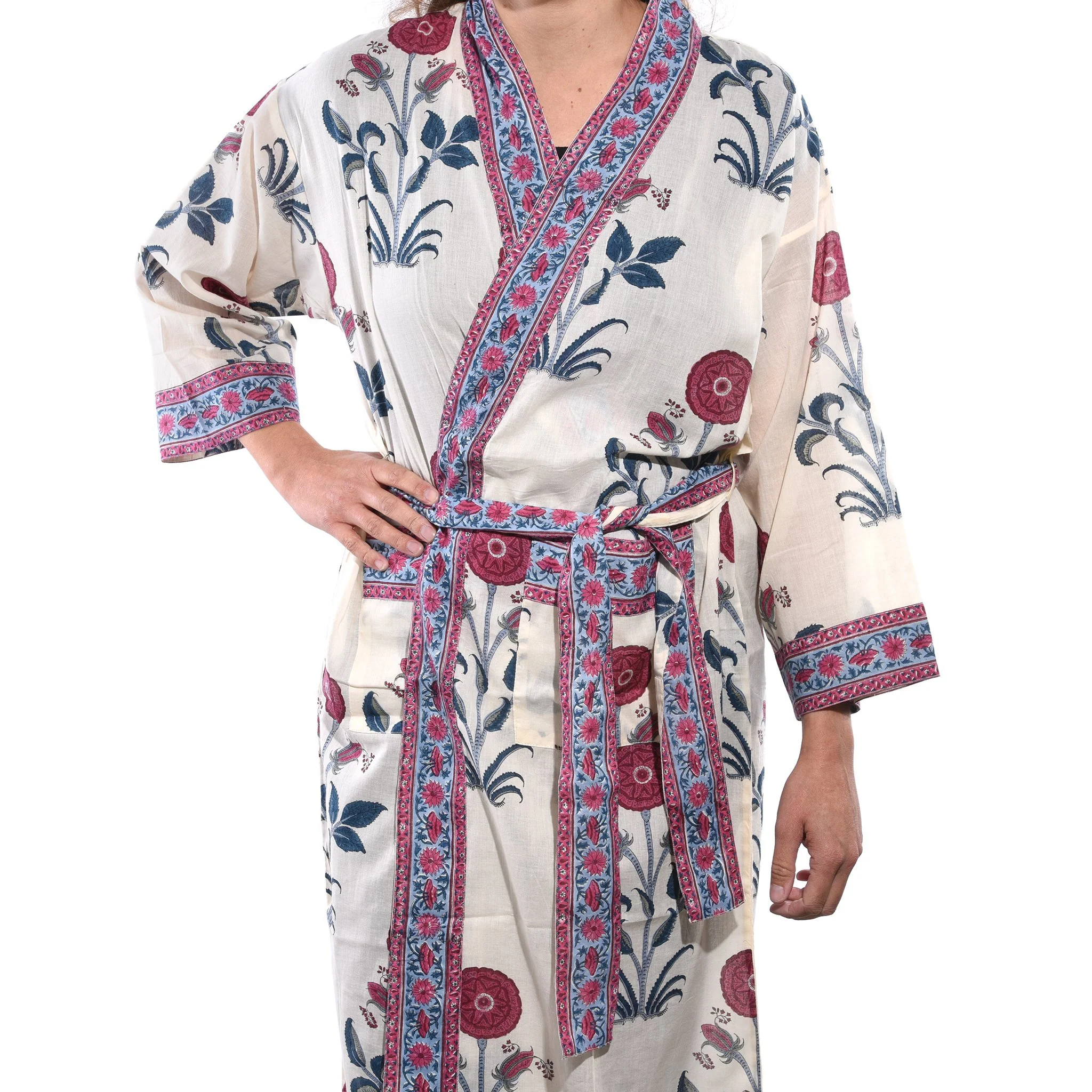Bath Robe- 100% Cotton - Assorted Designs - Image 3