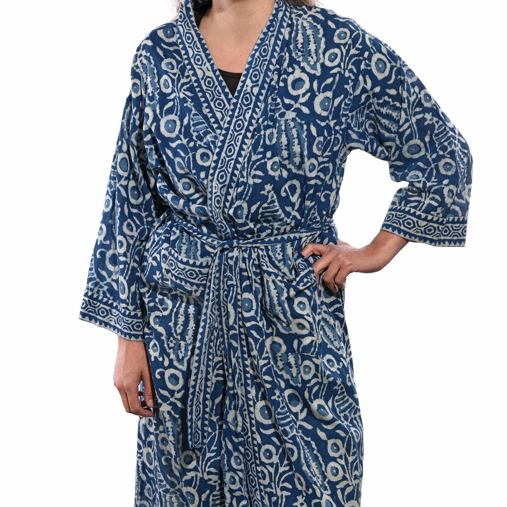 Bath Robe- 100% Cotton - Assorted Designs - Image 4