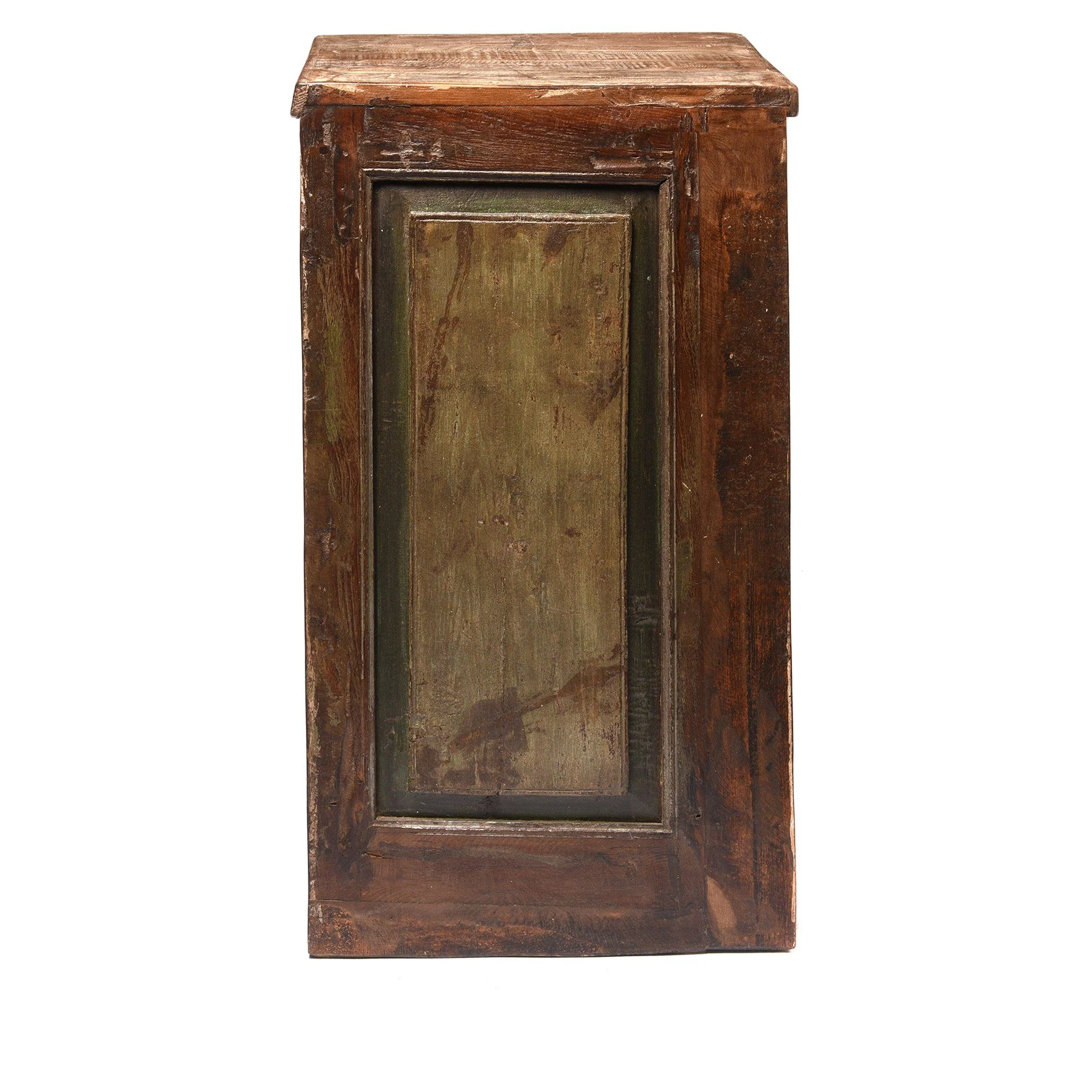 Bedside Cabinet Made From Reclaimed Carved Teak - Image 8