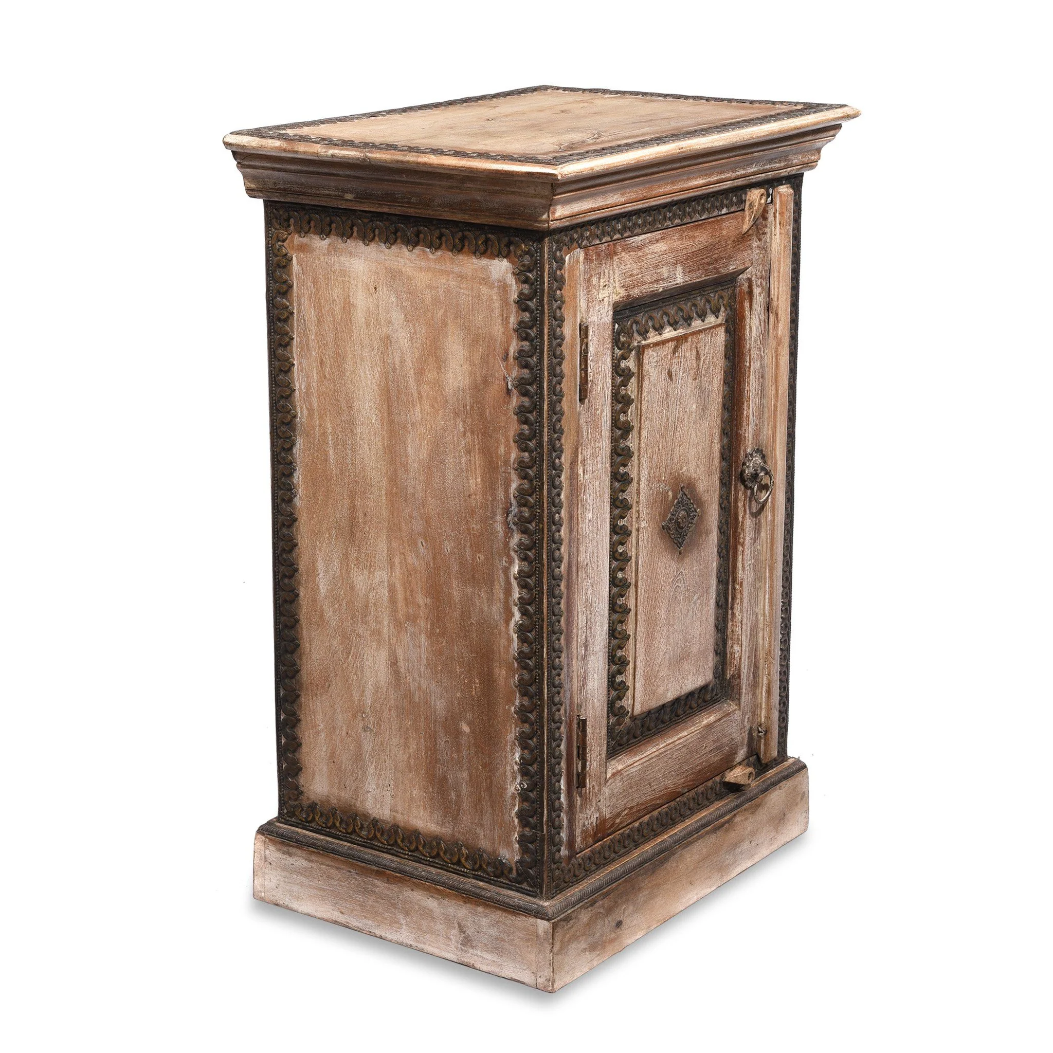 Bedside Cabinet Made From Reclaimed Teak - Image 3