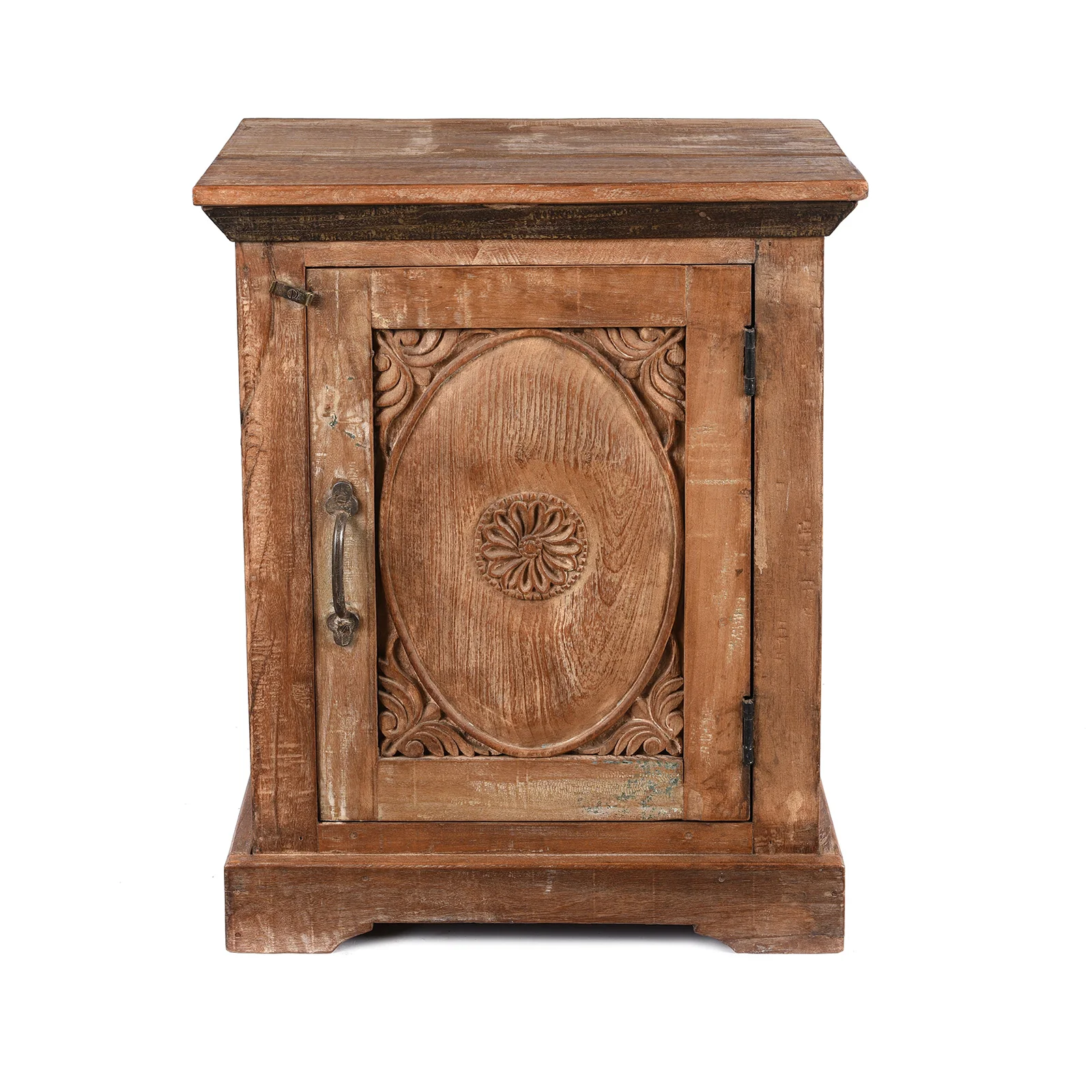 Bedside Cabinet Made From Reclaimed Teak