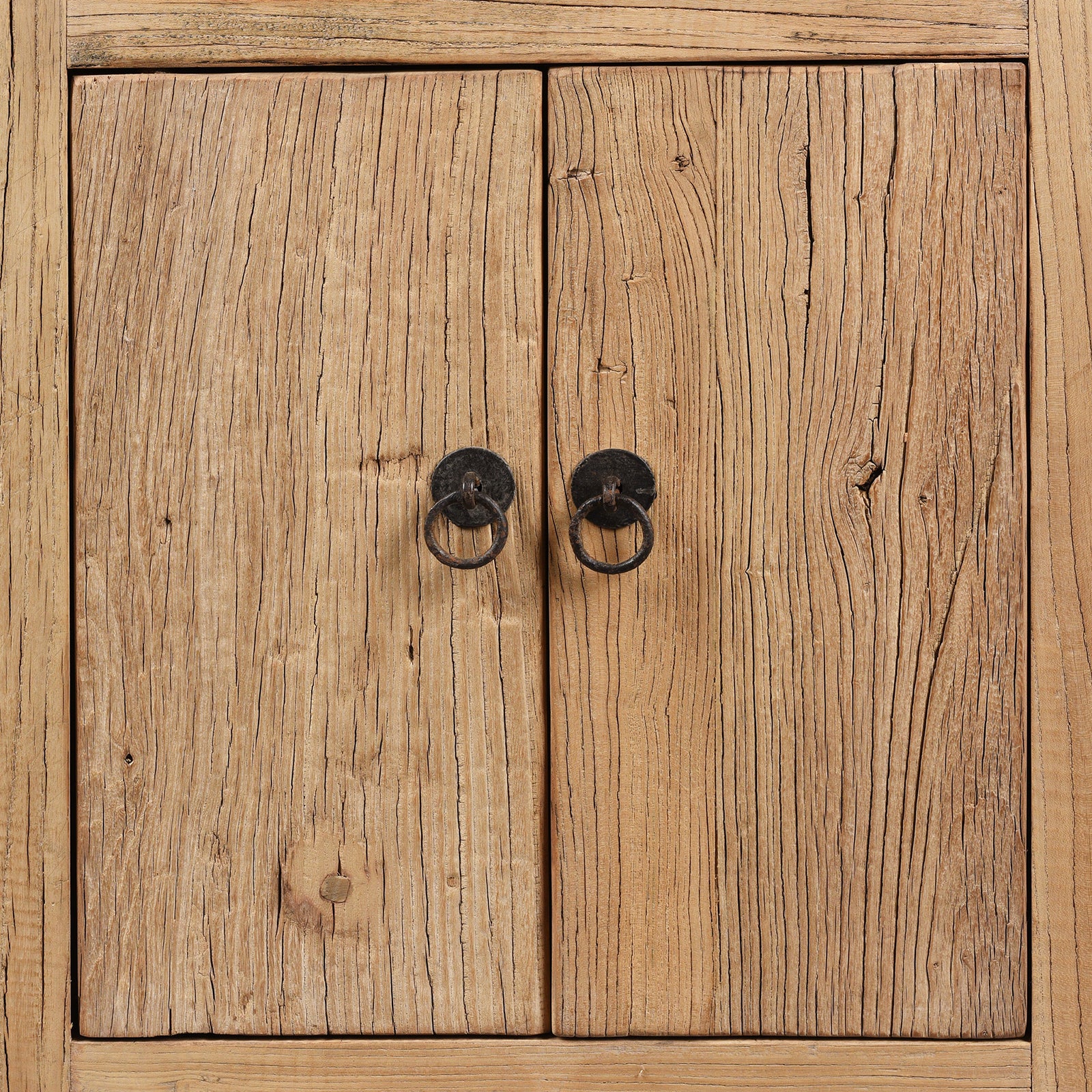 Bedside Cabinet With Drawer Made From Bleached Elm - Image 5
