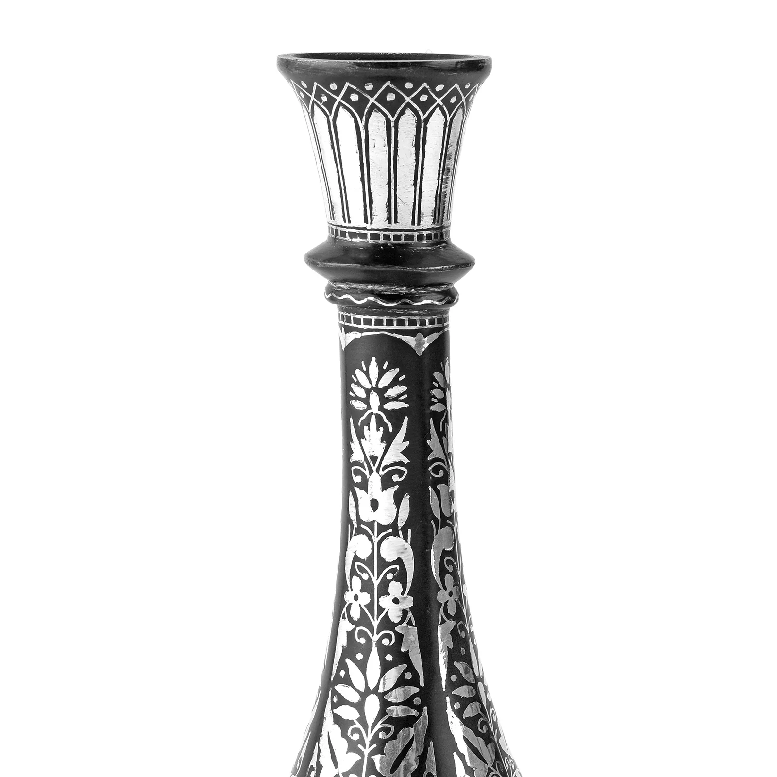 Mughal Style Bidri Flower Vase- Ca 1960 - Image 3