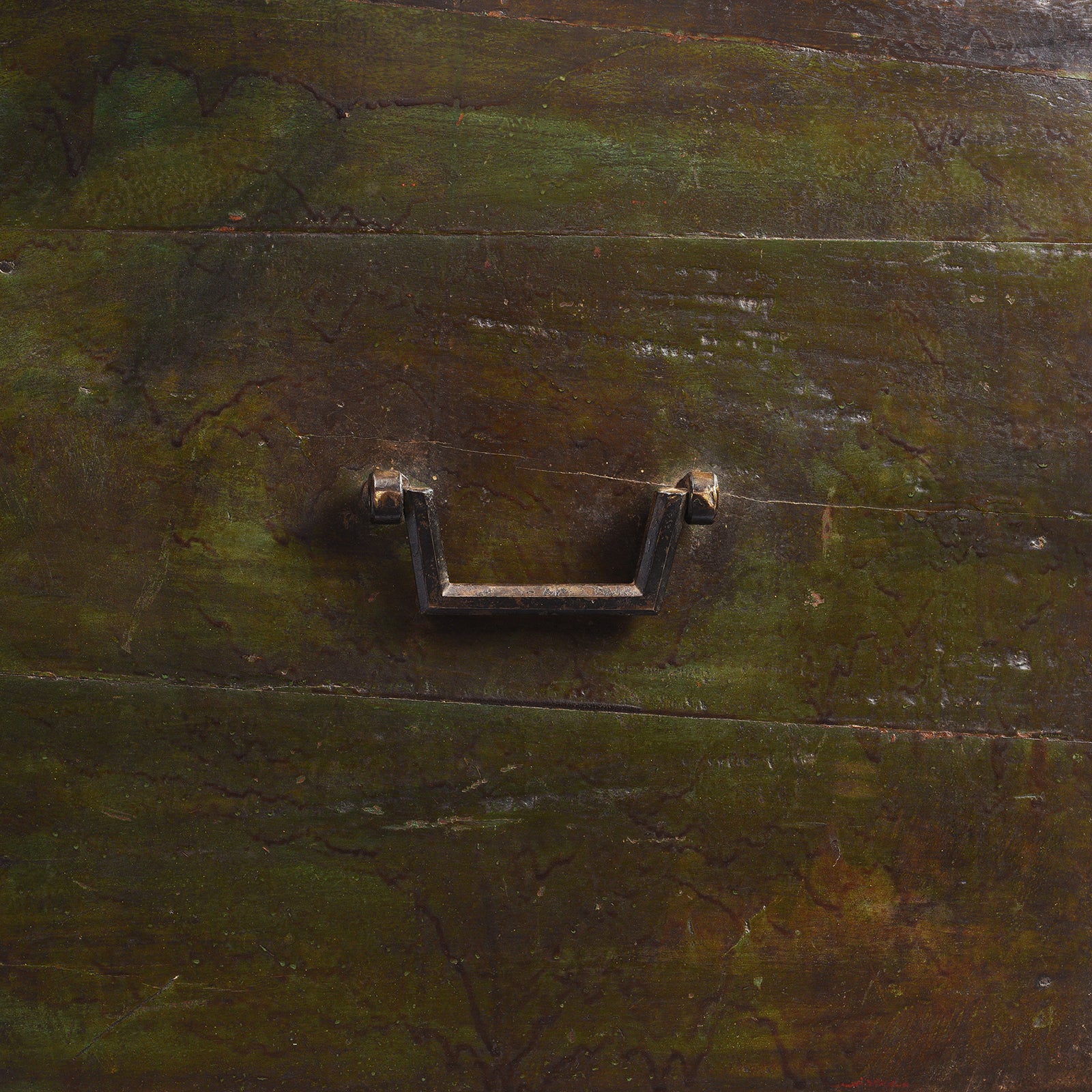 Brass & Lacquered Chest From Bikaner - Early 19th Century - Image 10