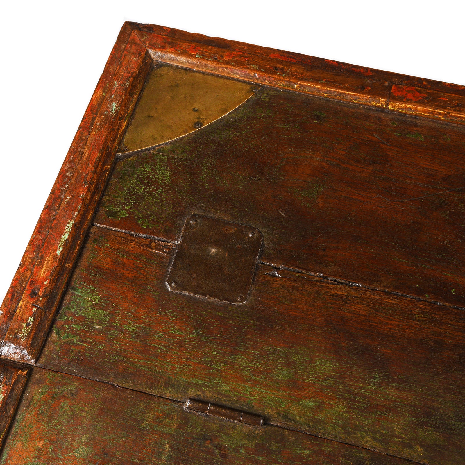 Brass & Lacquered Chest From Bikaner - Early 19th Century - Image 12