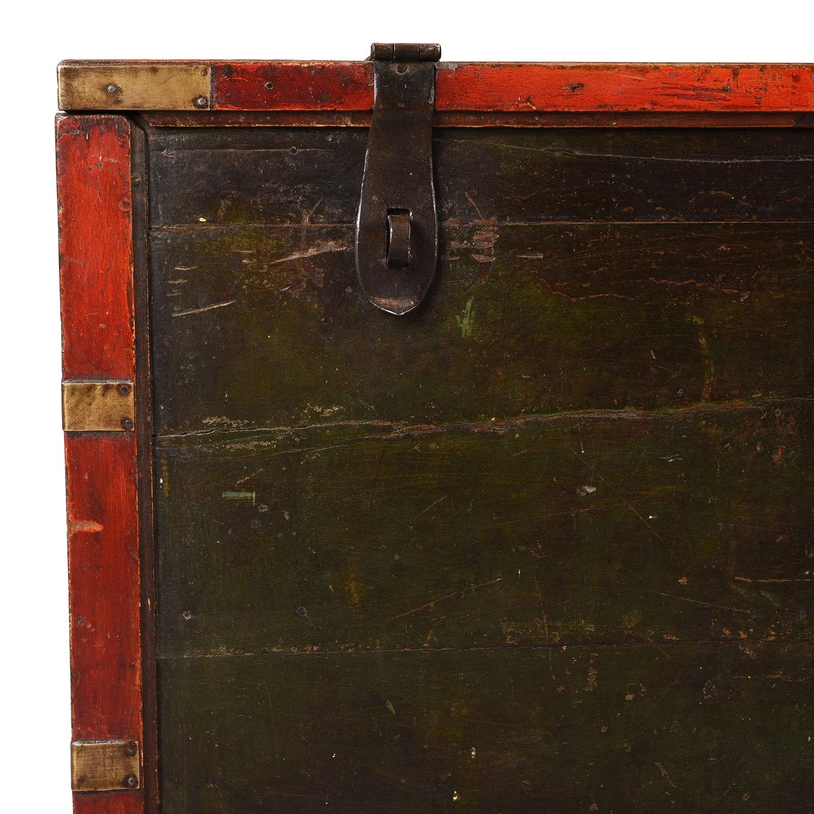 Brass & Lacquered Chest From Bikaner - Early 19th Century - Image 2
