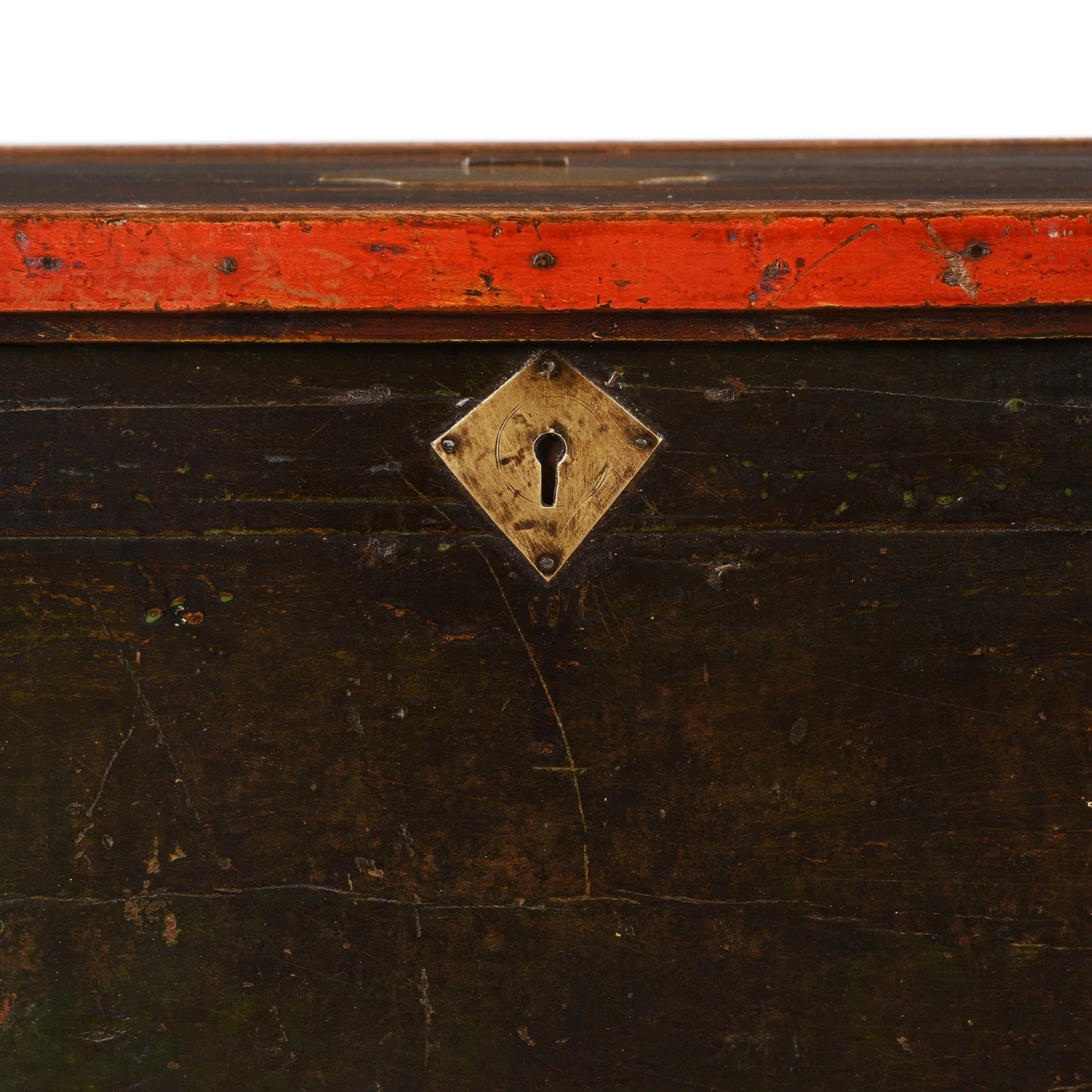 Brass & Lacquered Chest From Bikaner - Early 19th Century - Image 4