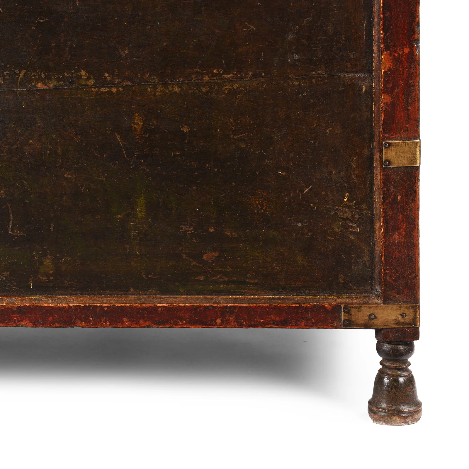 Brass & Lacquered Chest From Bikaner - Early 19th Century - Image 5