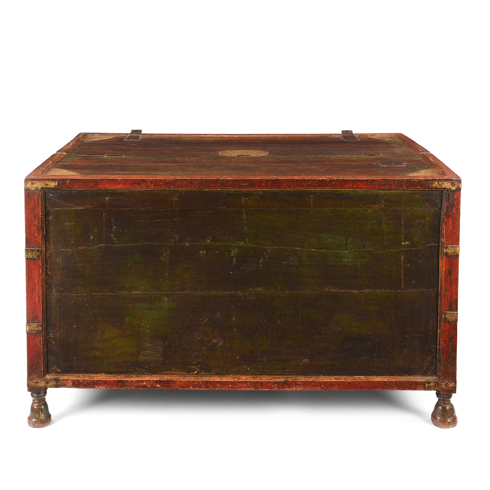 Brass & Lacquered Chest From Bikaner - Early 19th Century - Image 6