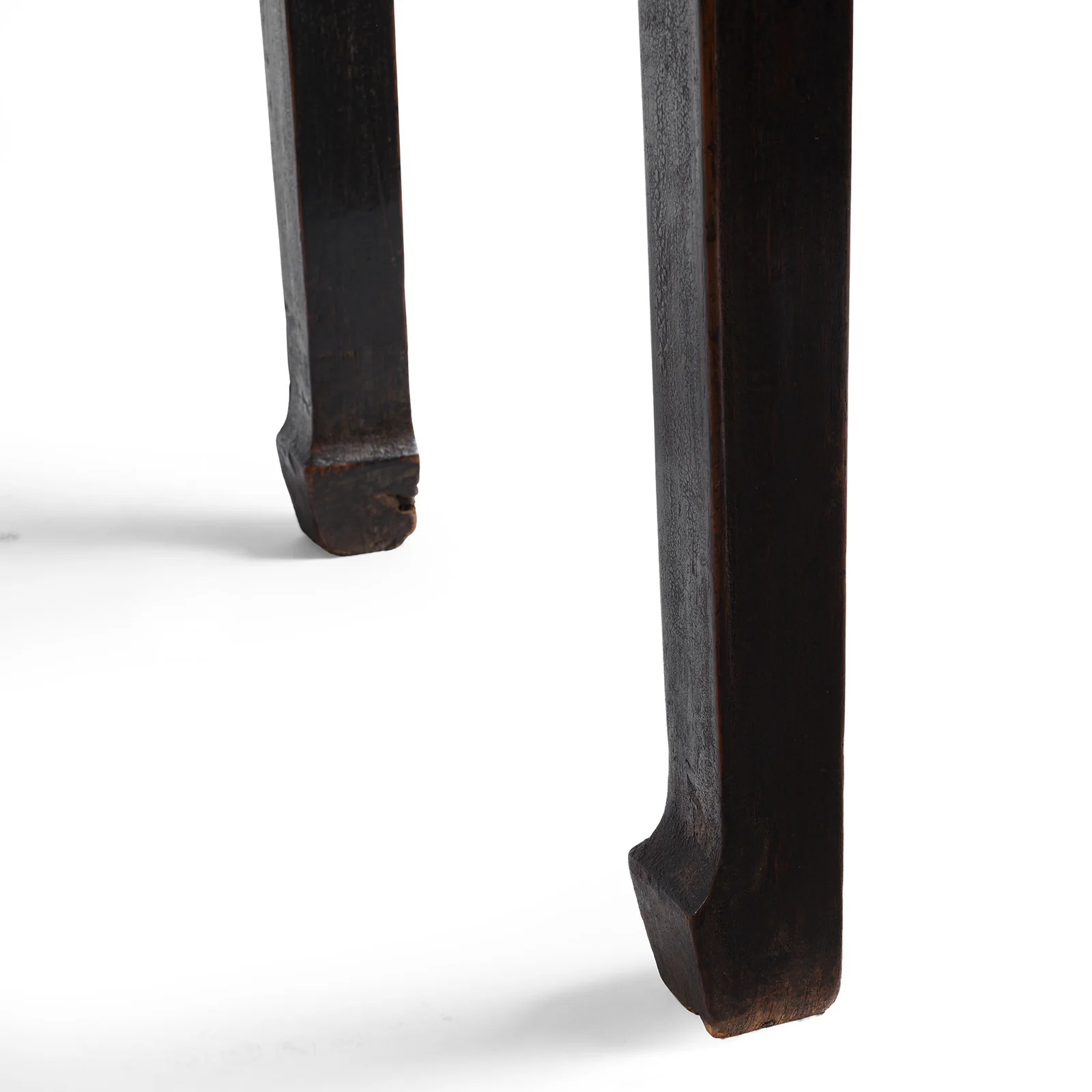 Black 3 Drawer Kneehole Desk From Shanxi - 19th Century - Image 5