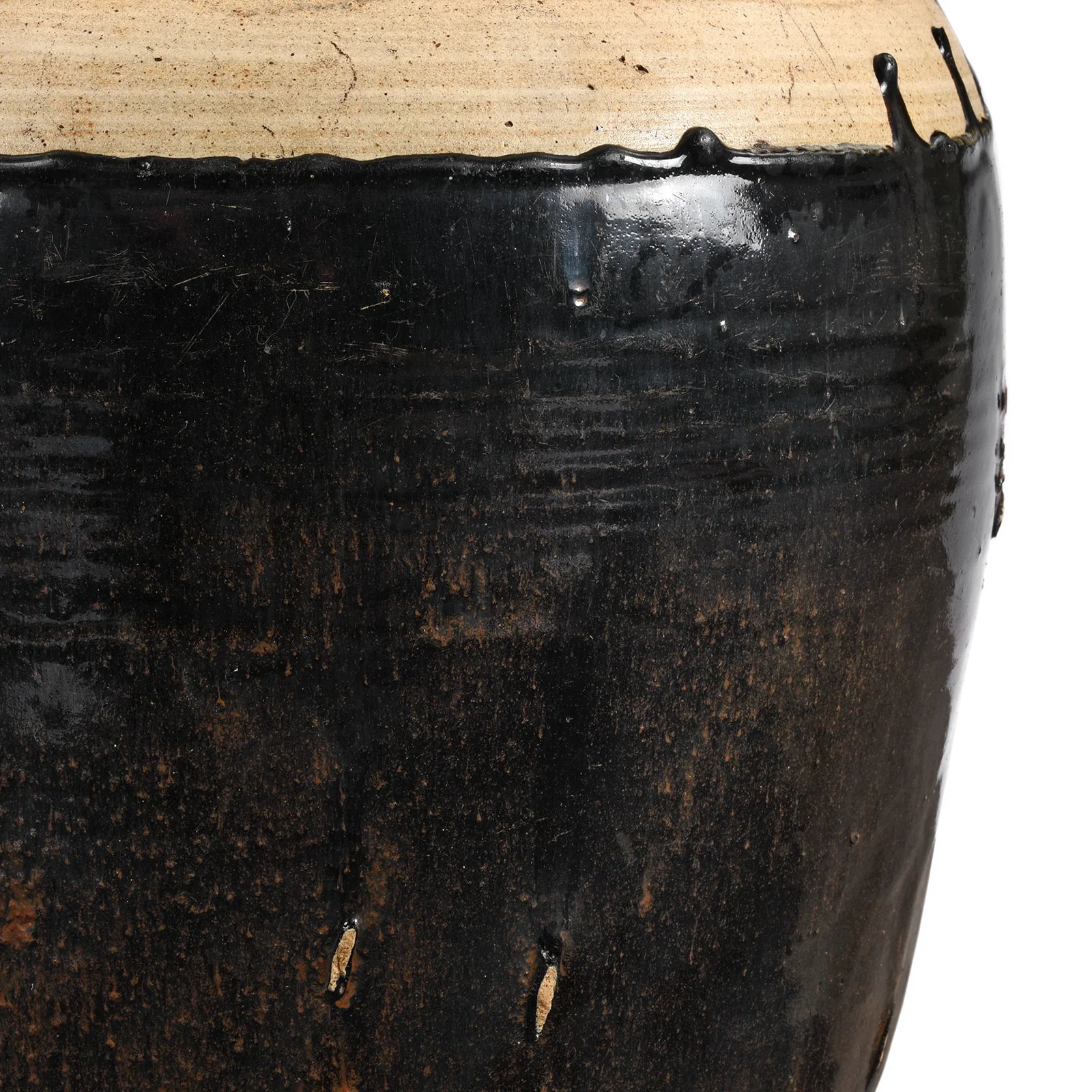 Black Glaze Wine Jar From Hebei - 19th Century - Image 5