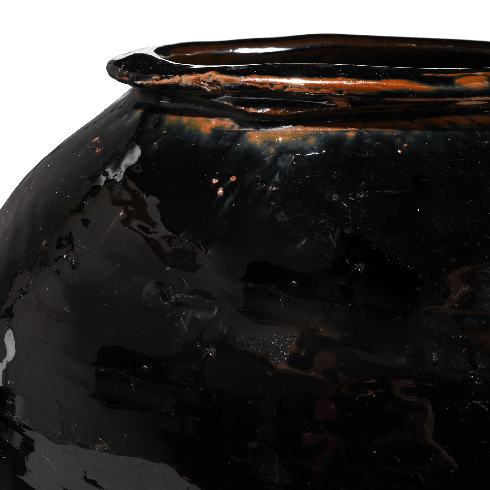 Black Glazed Wine Jar From Hebei - 19th Century - Image 2