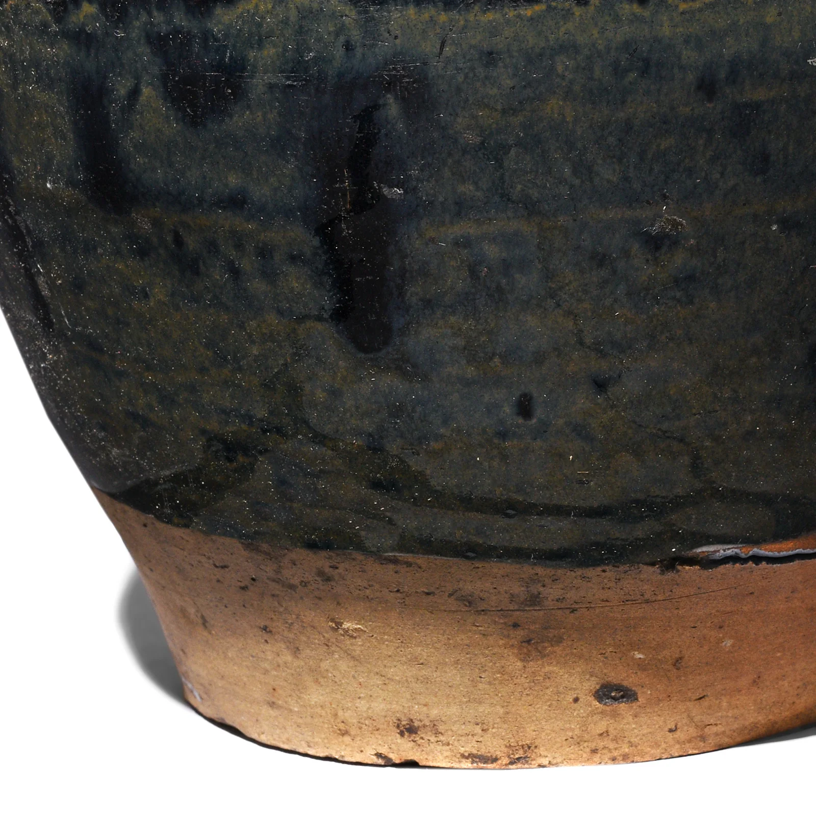 Black Glazed Stoneware Rice Storage Jar - 19th Century - Image 4