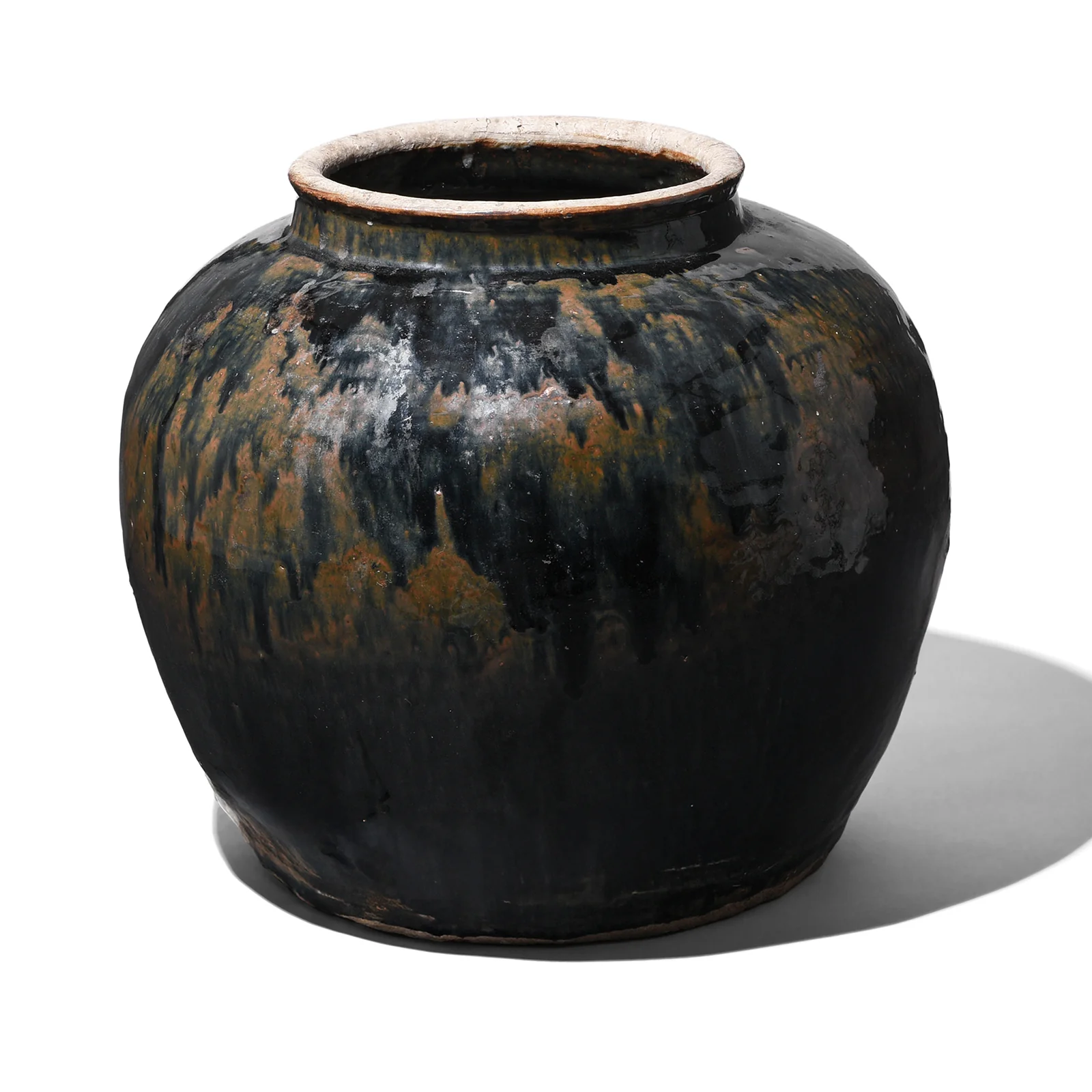 Black Glazed Chinese Ginger Jar
