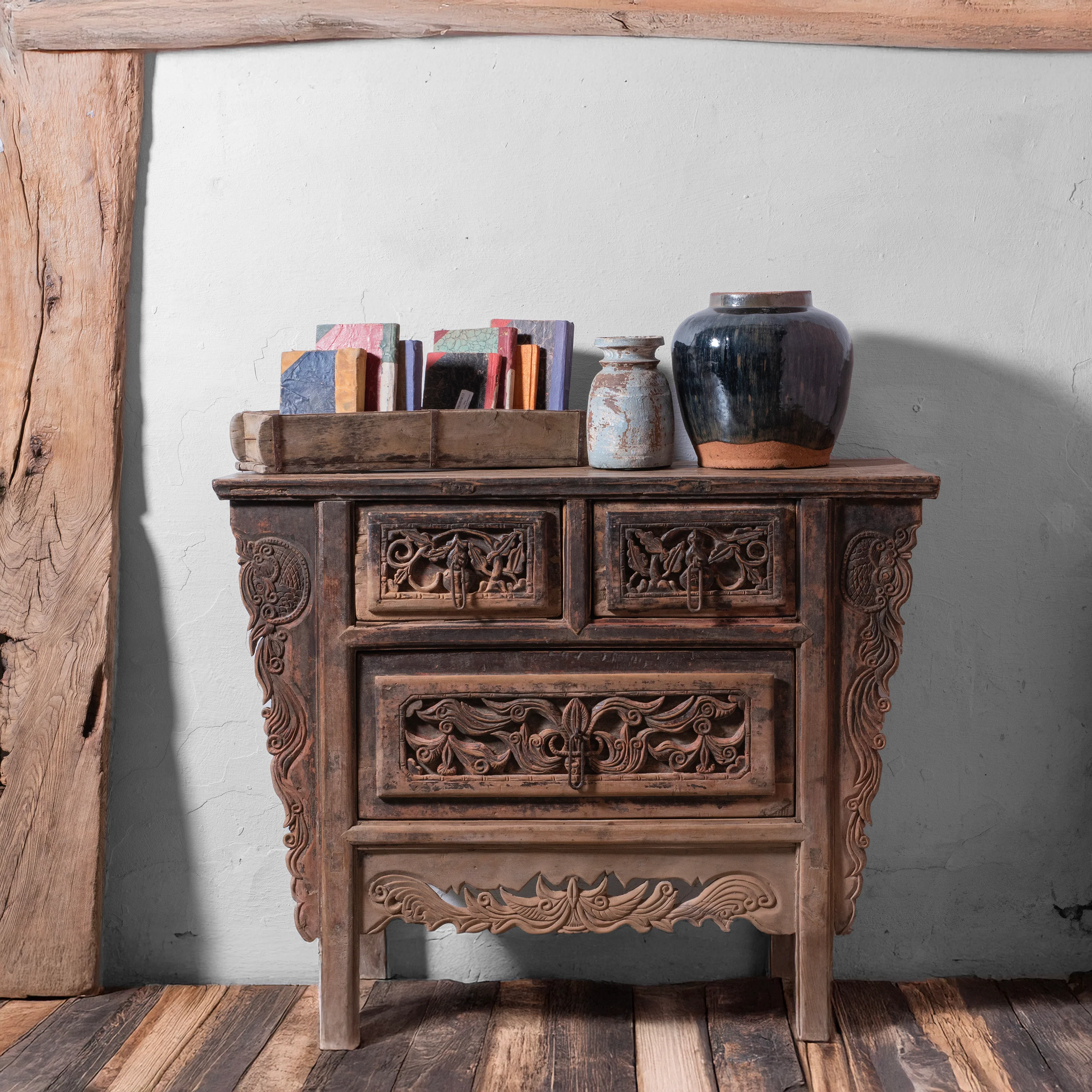 Black Glazed Chinese Ginger Jar - Image 2