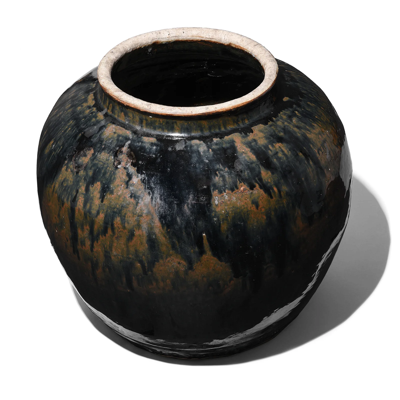 Black Glazed Chinese Ginger Jar - Image 4