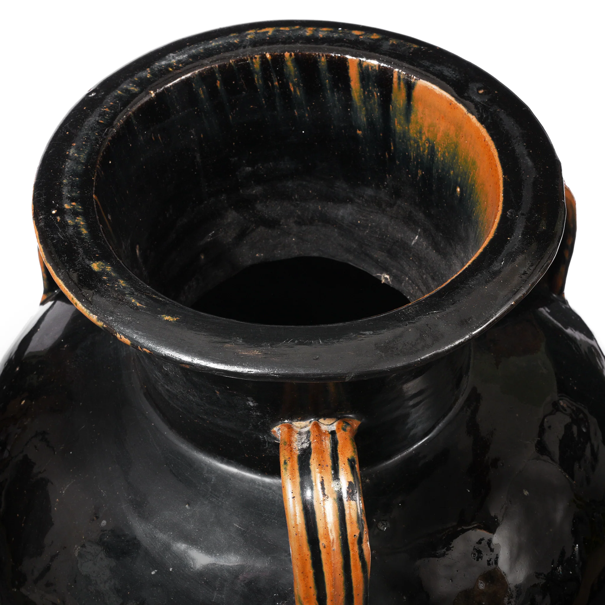 Black Glazed Stoneware Wine Jar From Hebei Province - 19th Century - Image 6