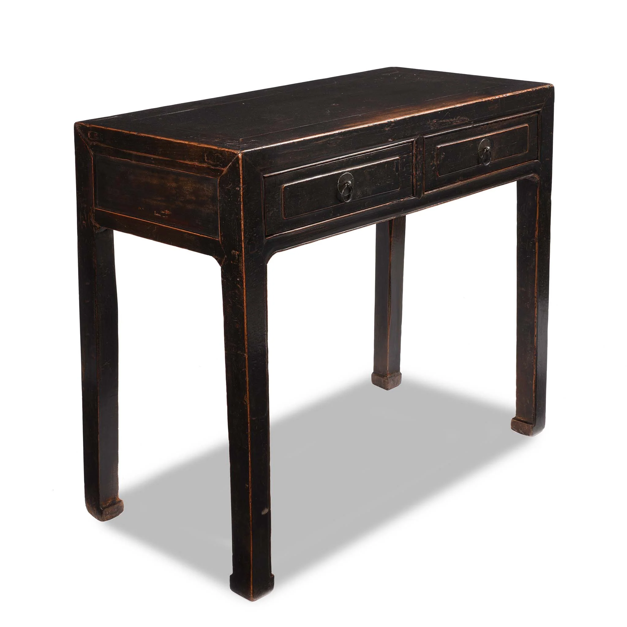 Black Lacquered Elm Scholars Desk From Shanxi - 19thC - Image 4