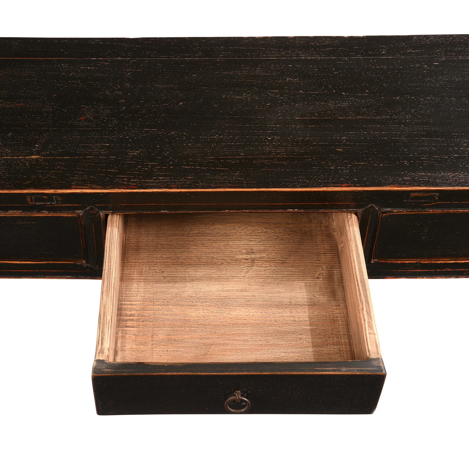 Black Lacquer 5 Drawer Altar Table From Shanxi - 19thC - Image 5