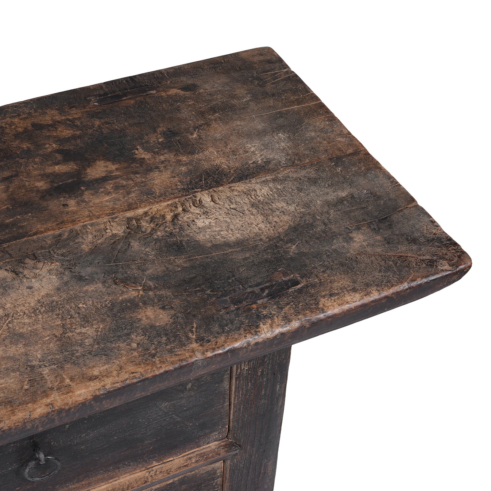 Rustic 7 Drawer Console Table from Shanxi - 19th Century - Image 8