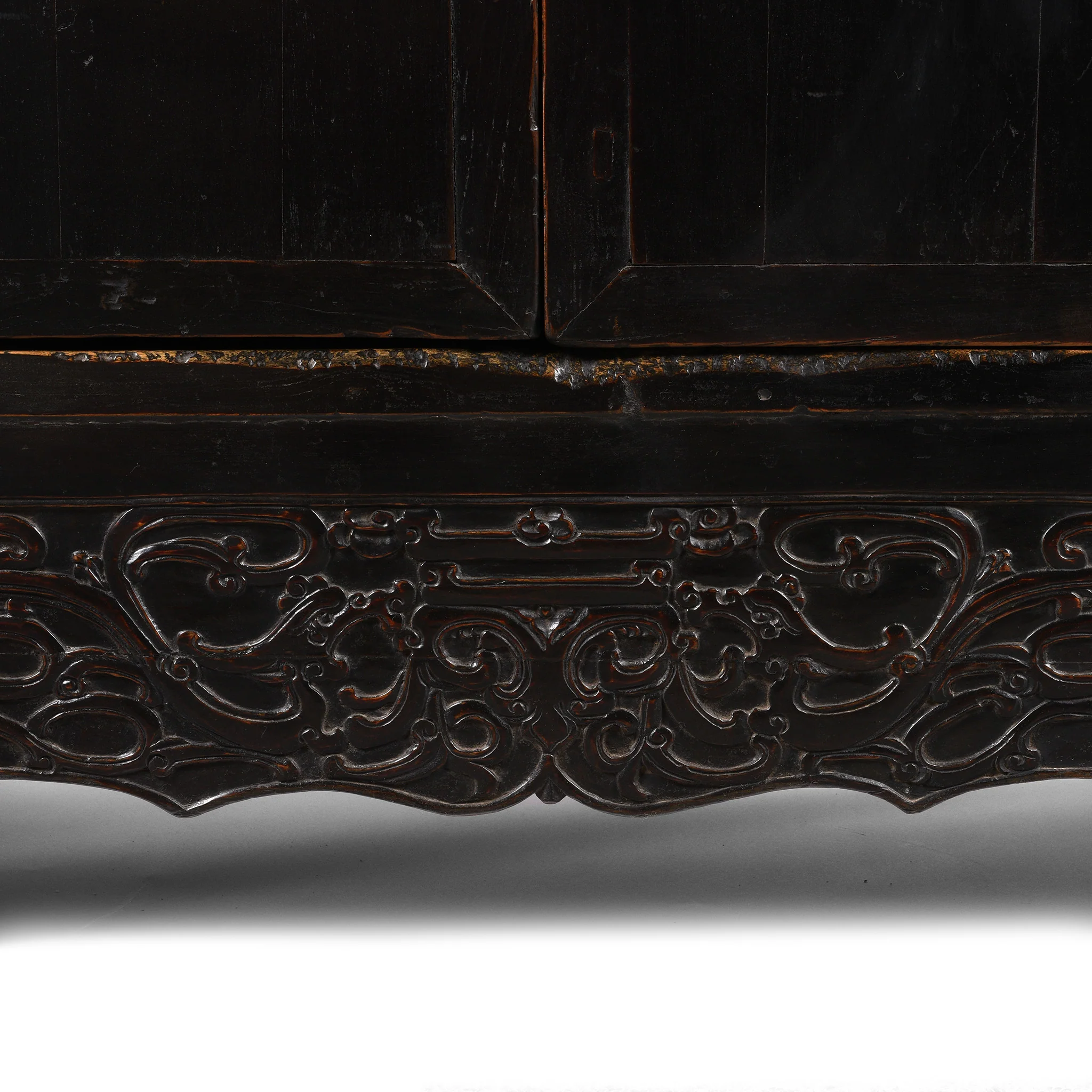 Chinese Black Lacquer Cabinet From Shanxi - 19thC - Image 5
