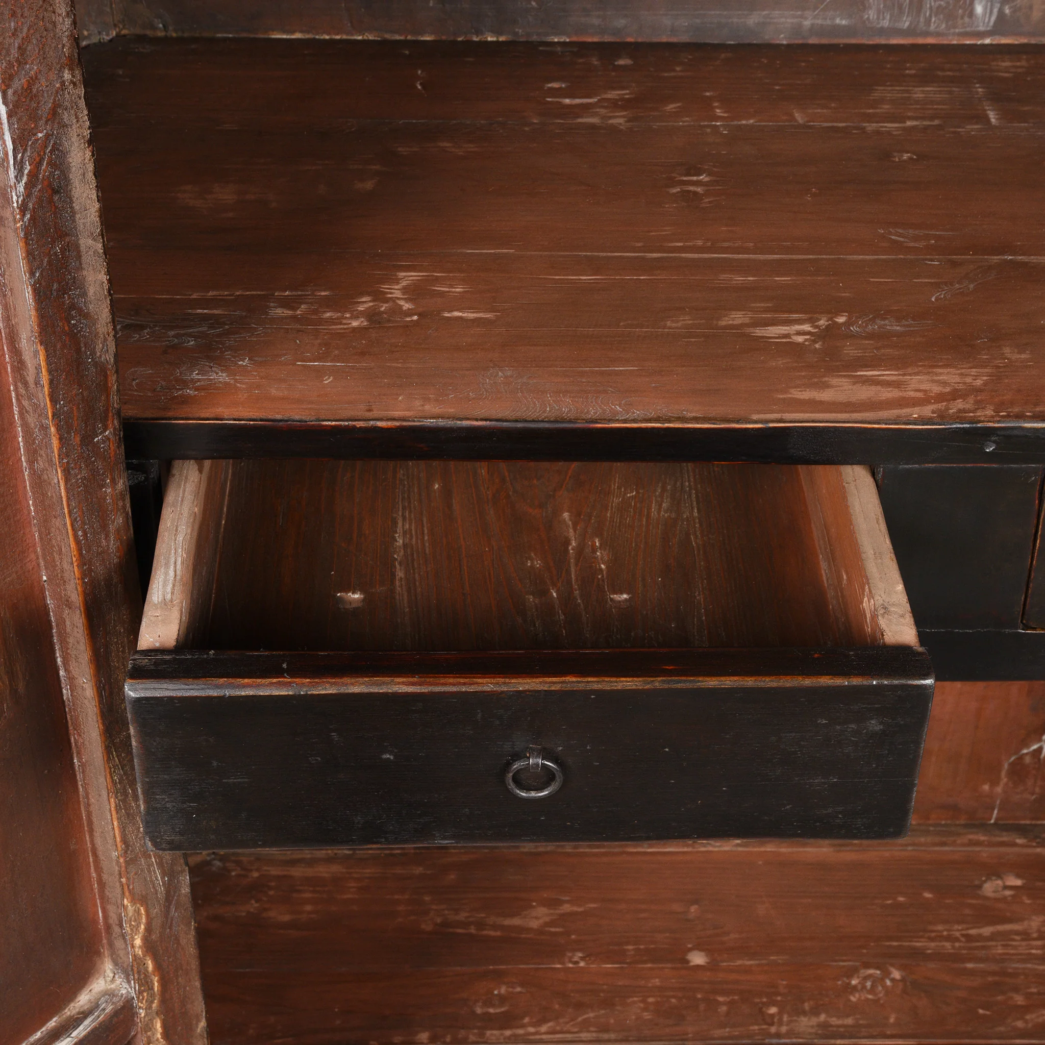 Chinese Black Lacquer Cabinet From Shanxi - 19thC - Image 6